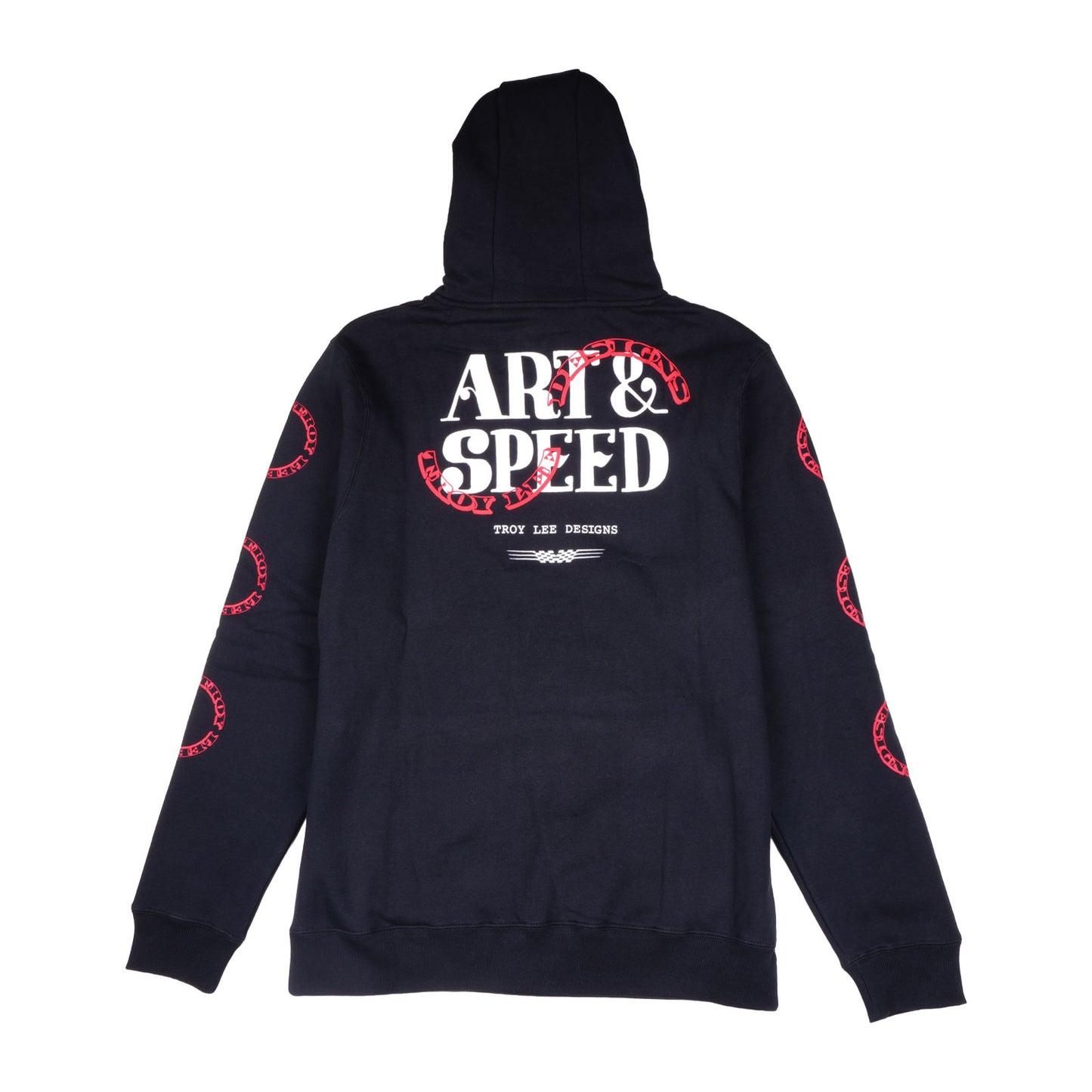 Pullover Hoodie Pink Slips Black