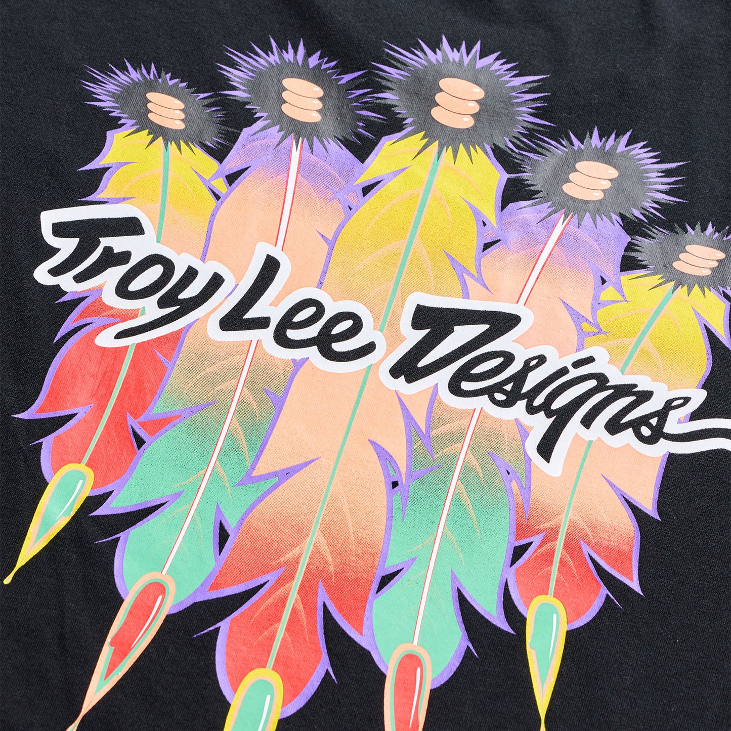 Short Sleeve Tee Feathers Black / Black