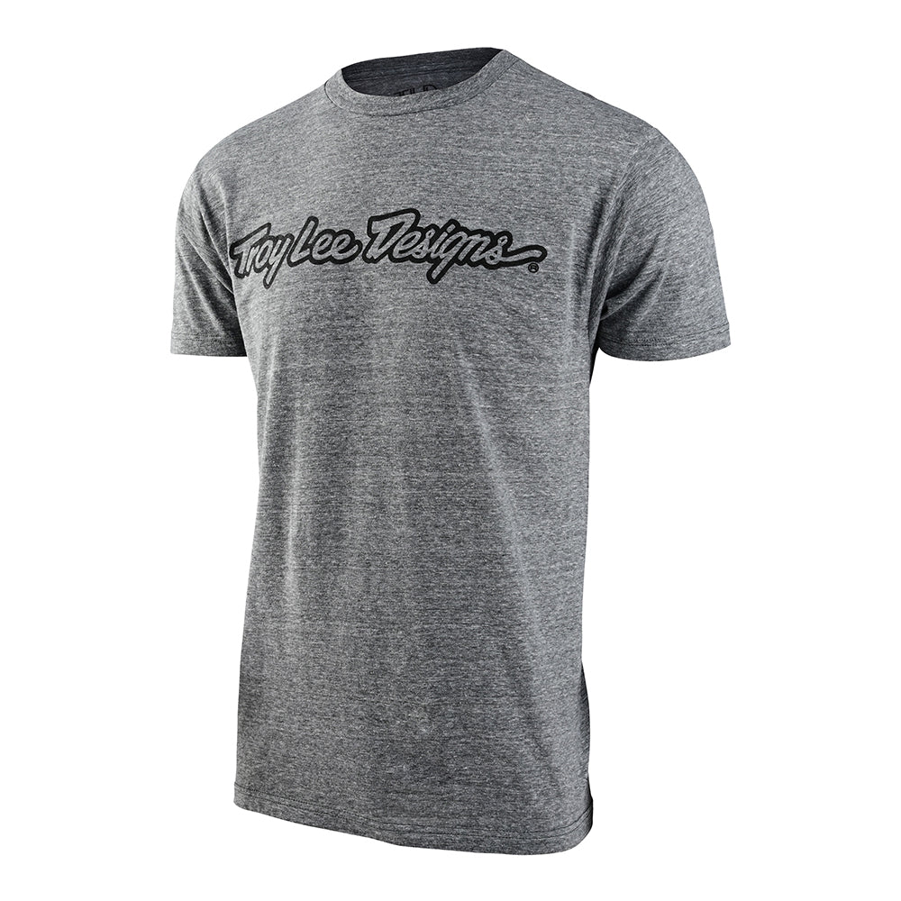 Kurzarm-T-Shirt Signature Vintage Snow Htr