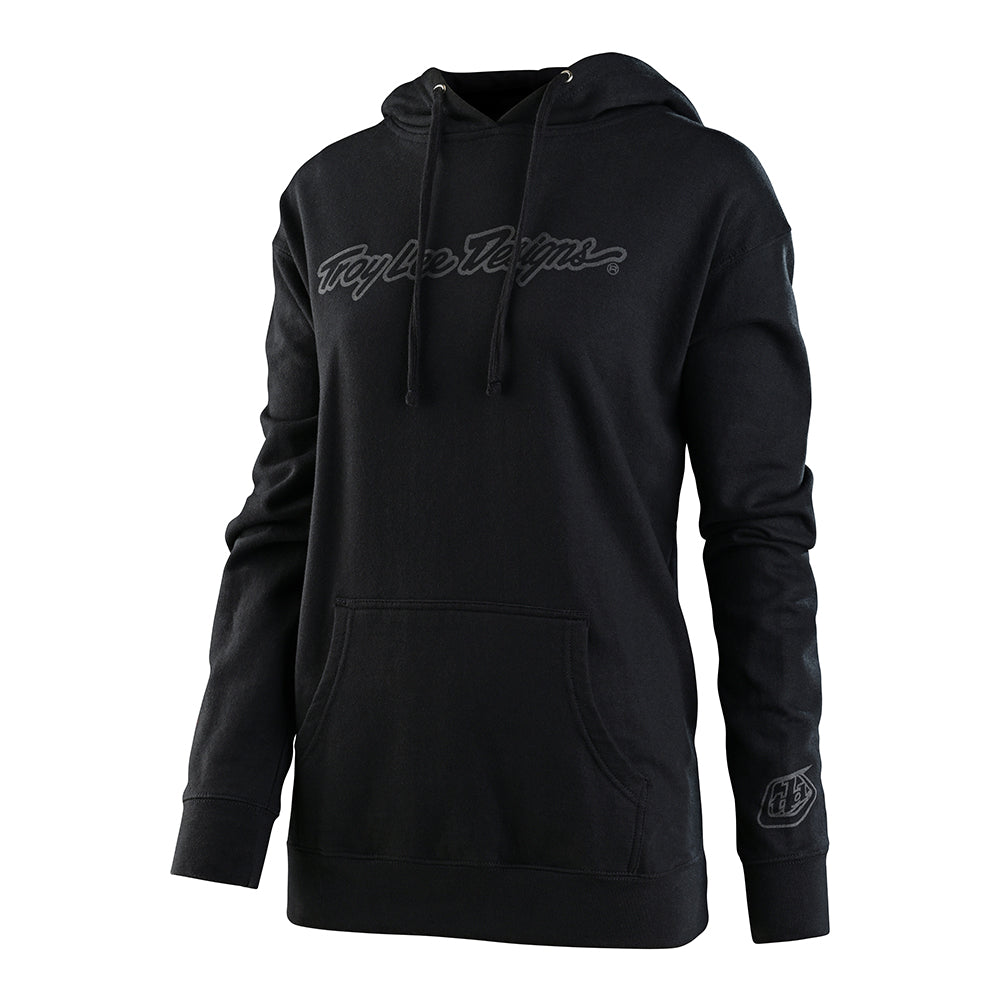 Womens Pullover Hoodie Signature Schwarz/Reflektierendes Silber
