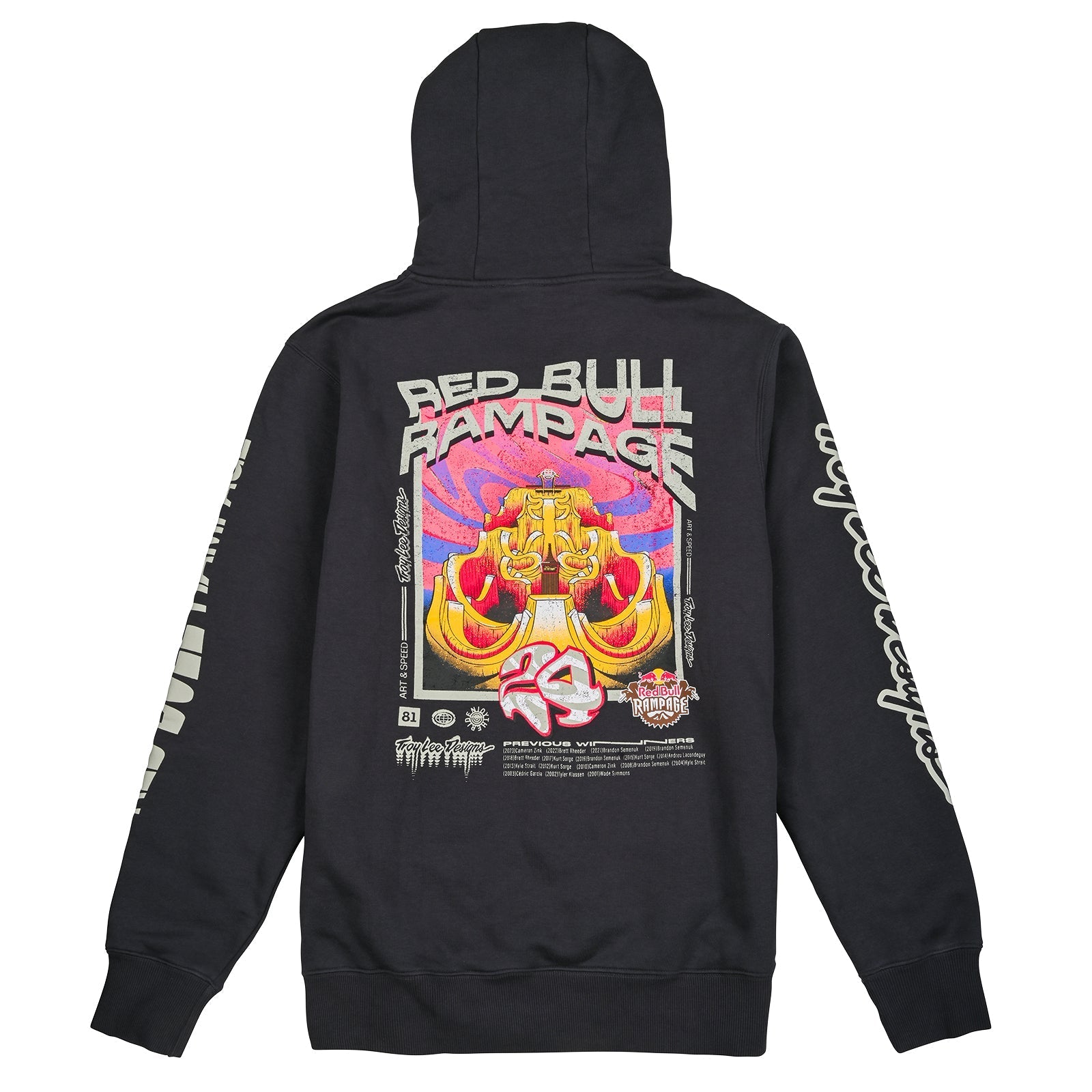 TLD Pullover Hoodie Troy Lee Designs X Redbull Rampage Altered Reality Coal