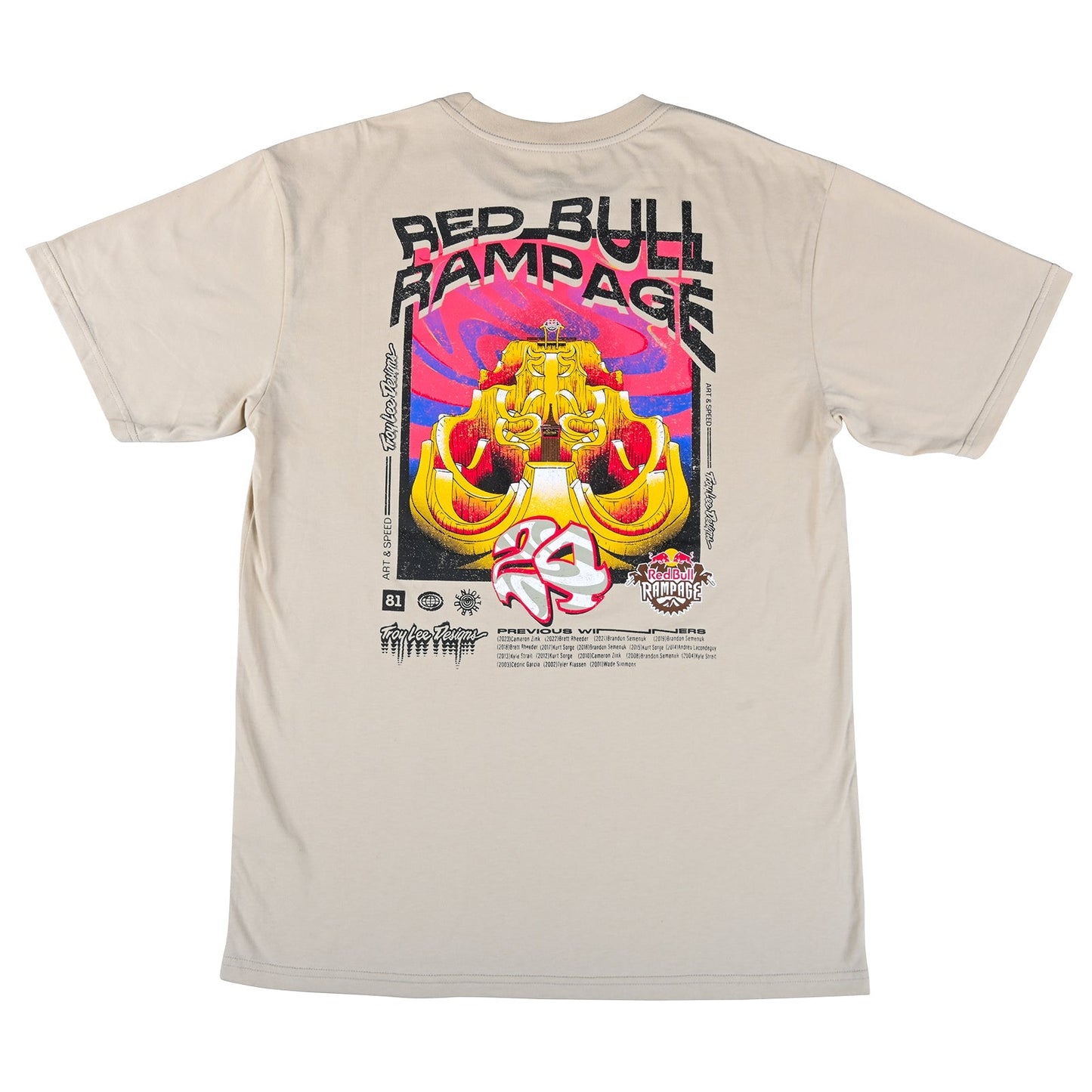 Kurzarm Tee <tc>Troy Lee Designs</tc> X Redbull Rampage Altered Reality Zement