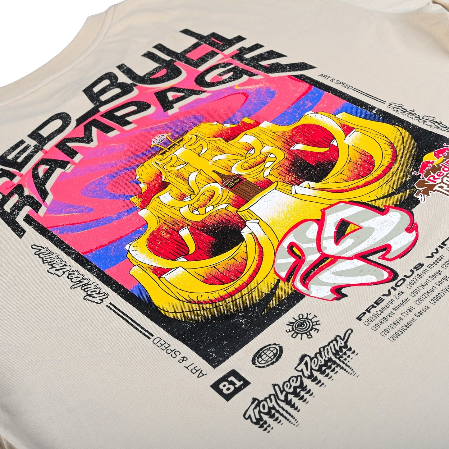 Kurzarm Tee <tc>Troy Lee Designs</tc> X Redbull Rampage Altered Reality Zement
