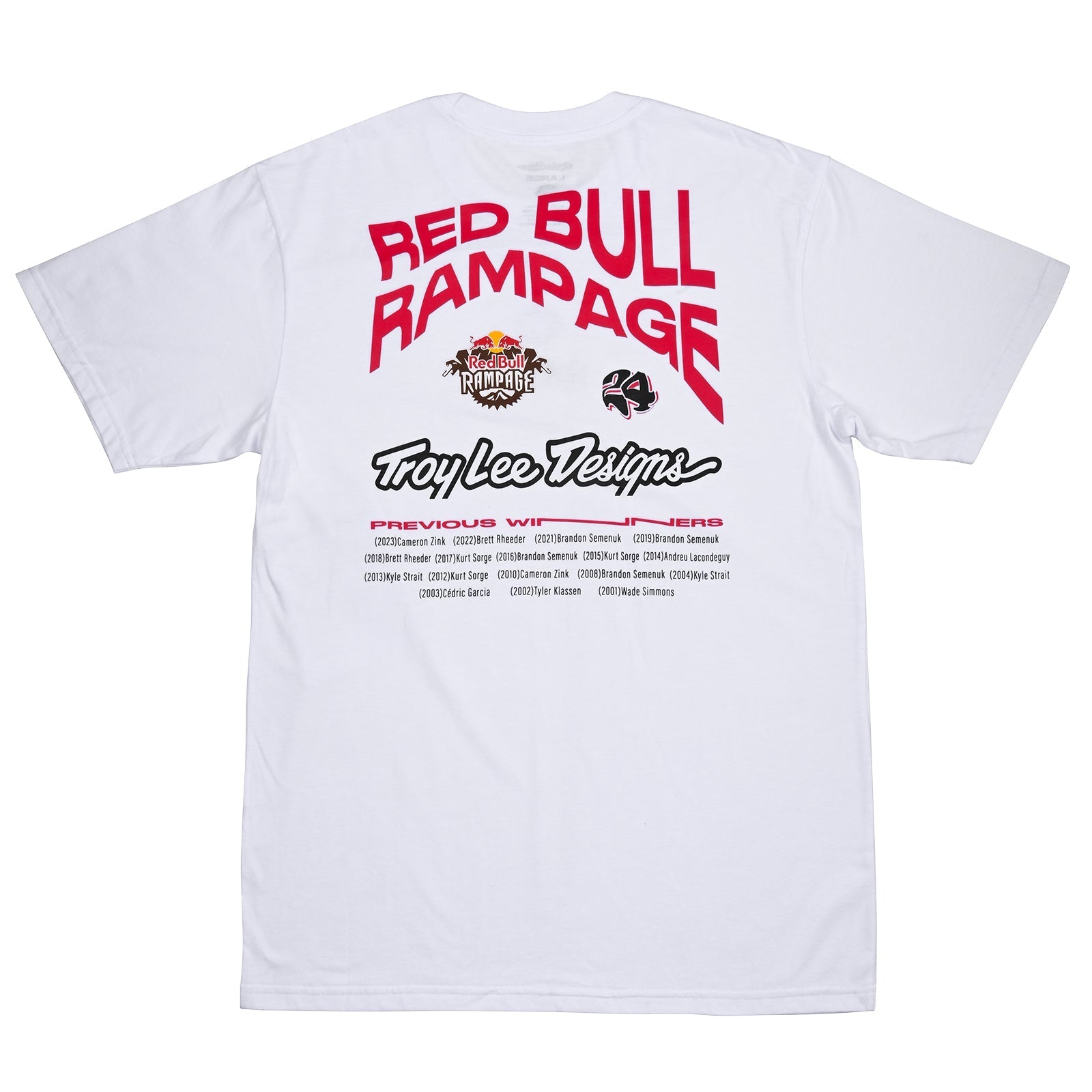 TLD Short Sleeve Tee Troy Lee Designs X Redbull Rampage Mind Melt White