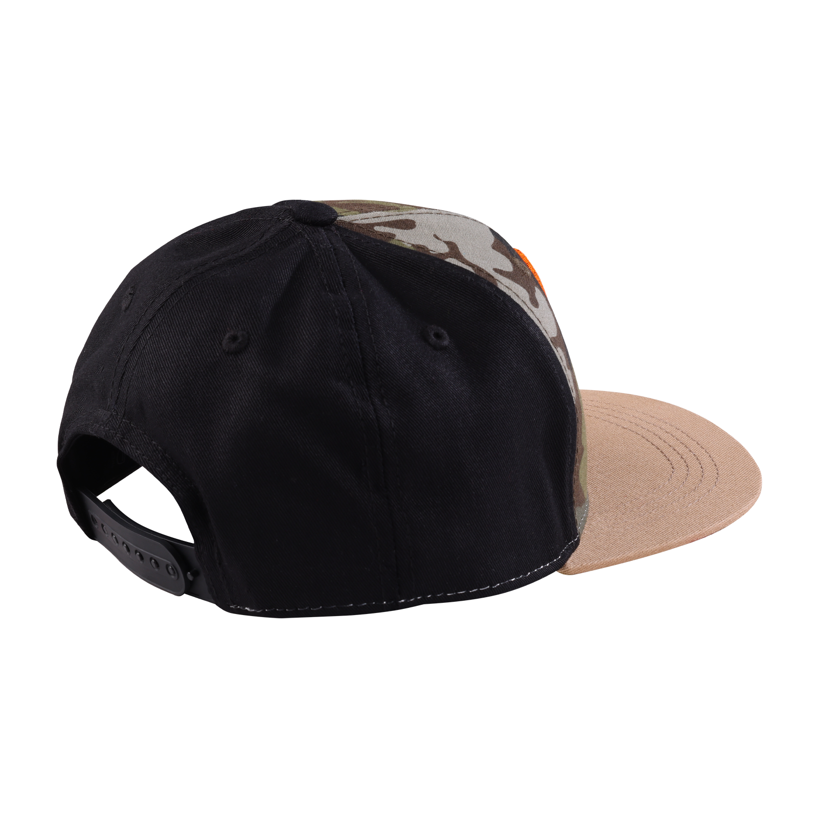 TLD Youth Flat Bill Snapback Peace Out Black / Forest Camo