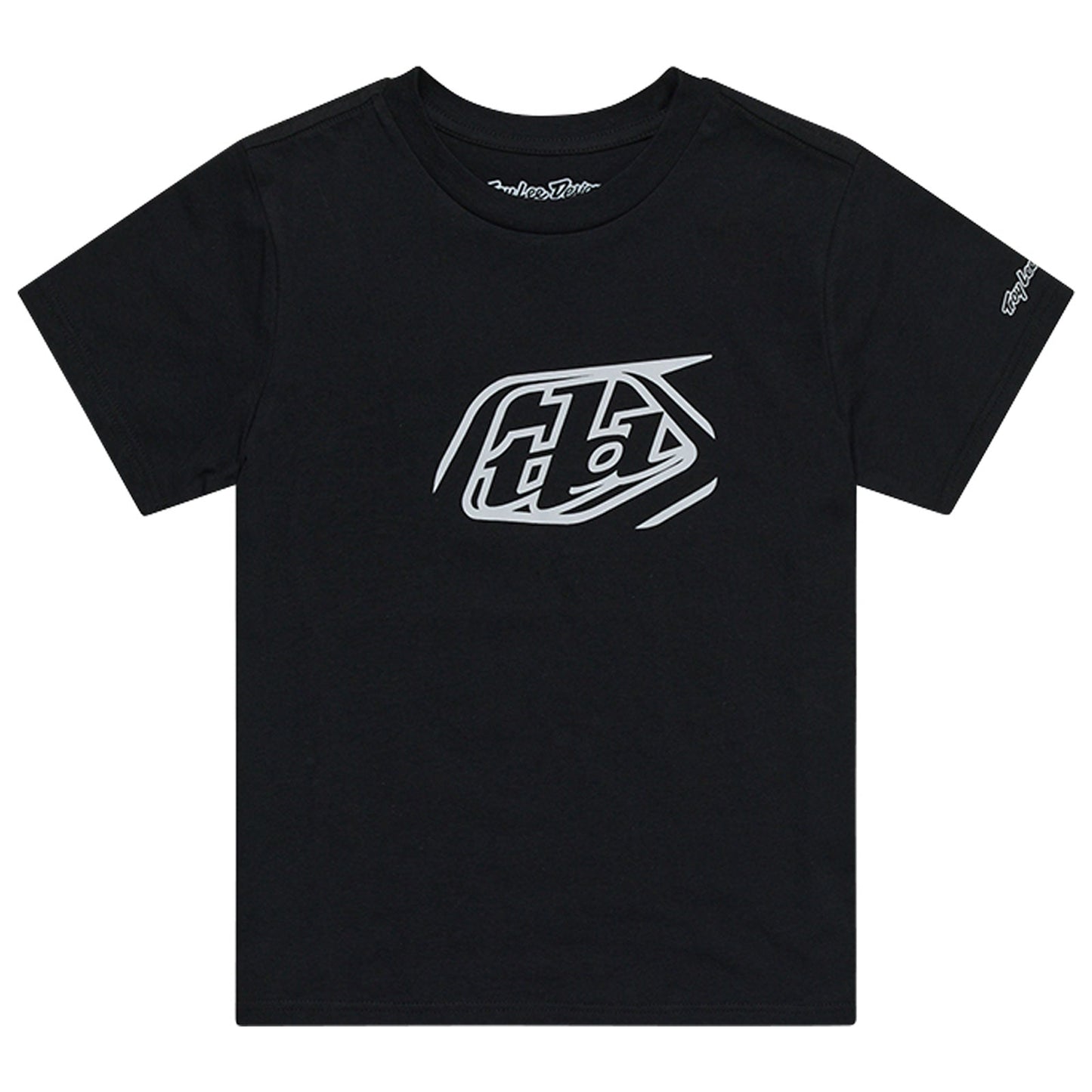 TLD Badge-Kurzarm-T‑Shirt, Schwarz