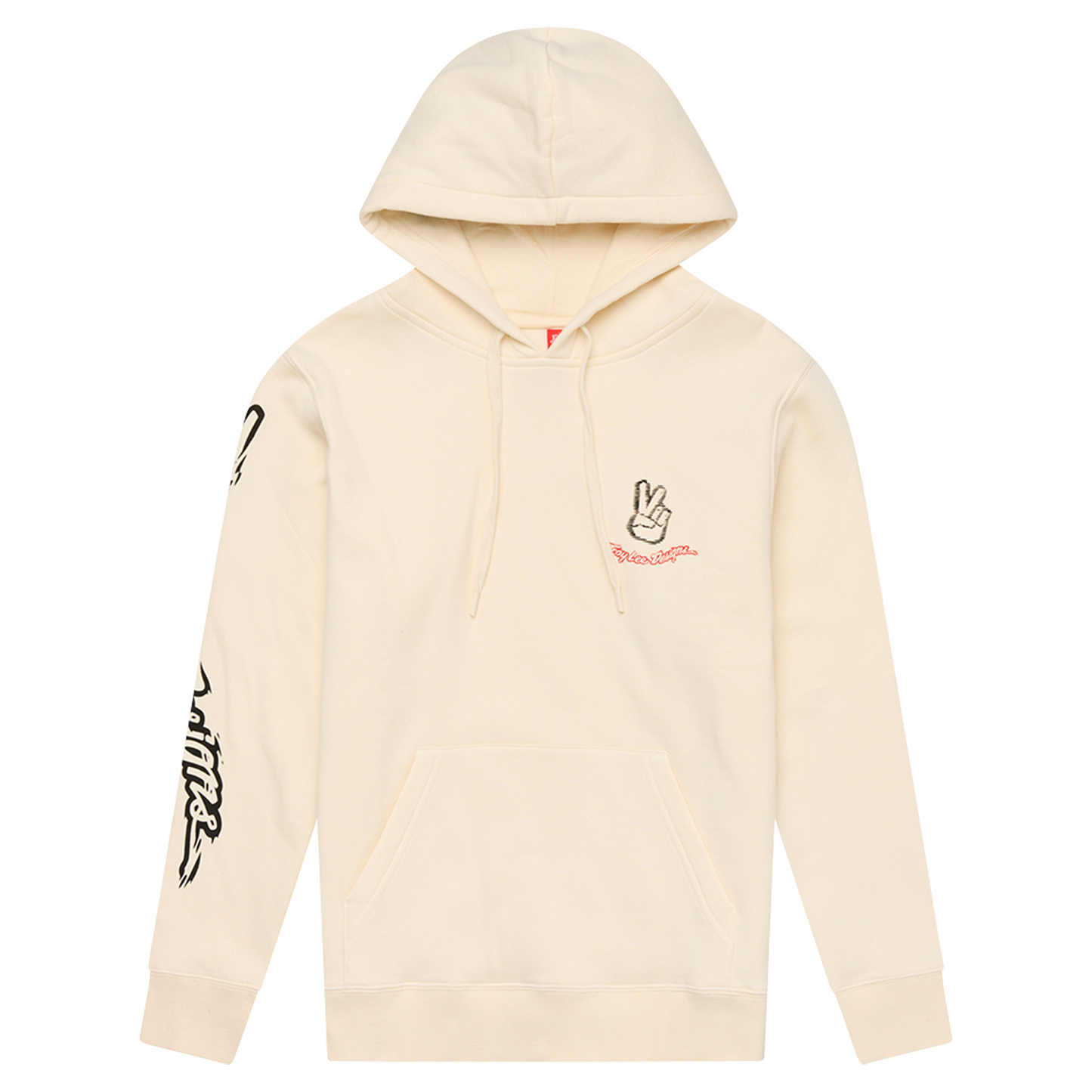 TLD Hoodie für Damen, Peace Out Vintage White
