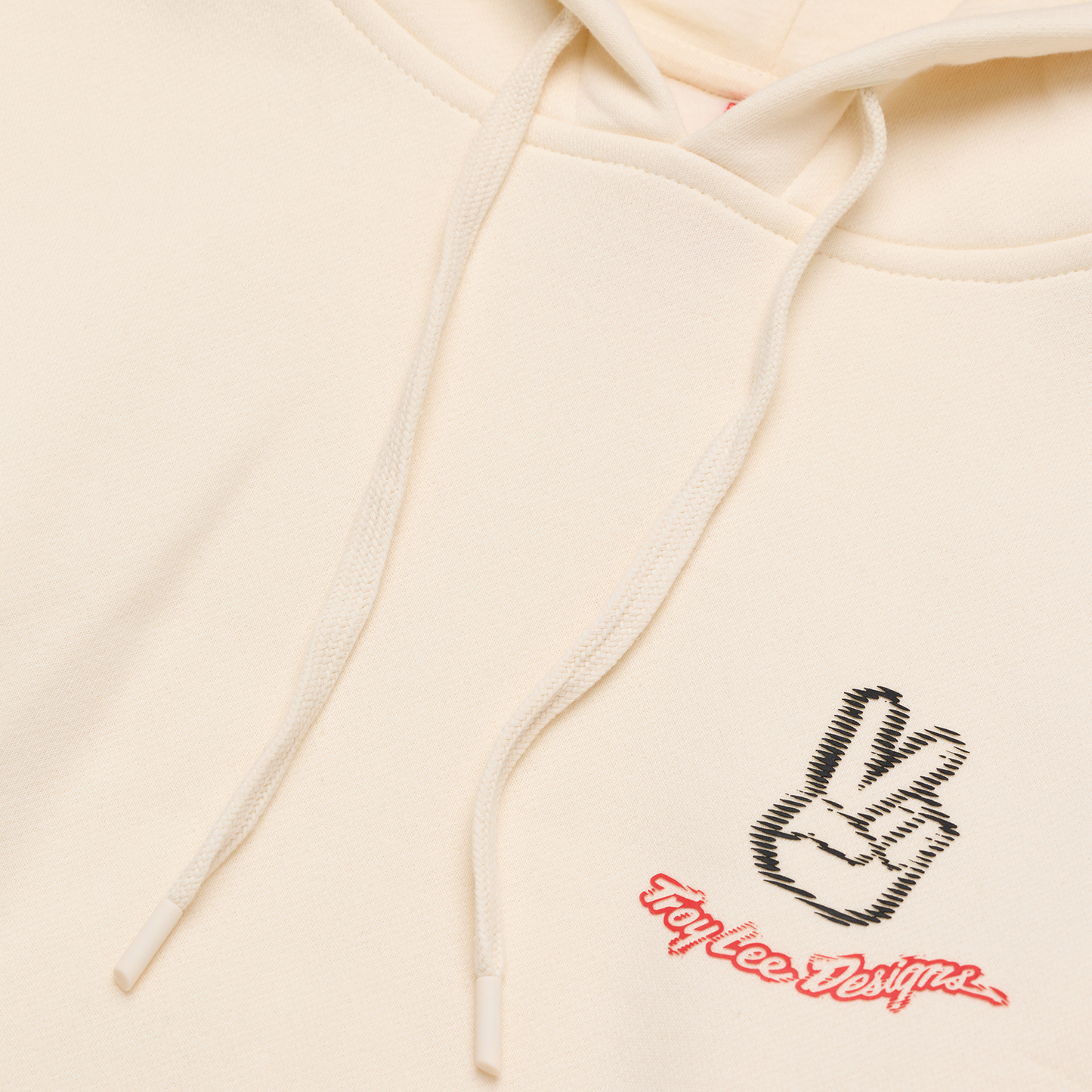 TLD Hoodie für Damen, Peace Out Vintage White