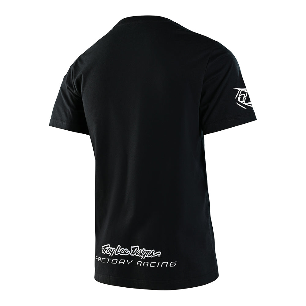 Kurzarm-T-Shirt Factory Racing von TLD, Schwarz