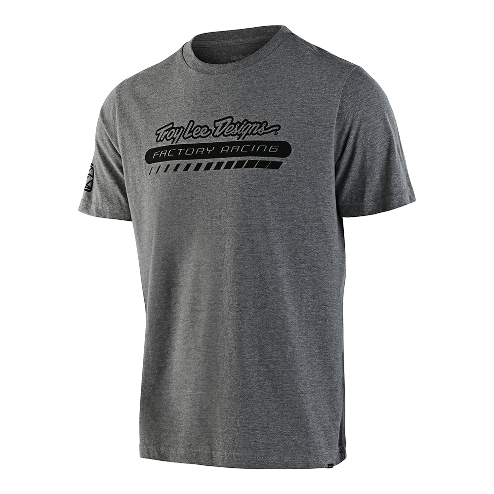 Kurzarm-T-Shirt Factory Racing von TLD, Heather Grey
