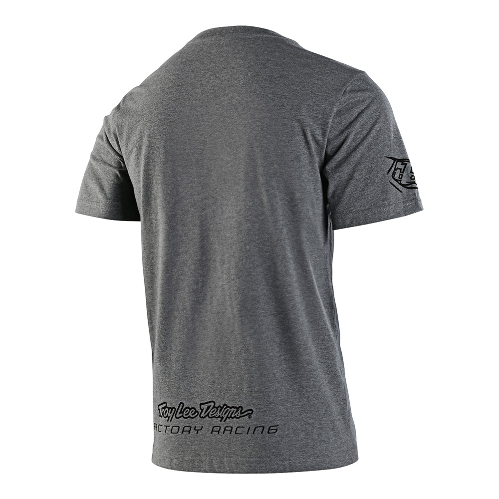 Kurzarm-T-Shirt Factory Racing von TLD, Heather Grey