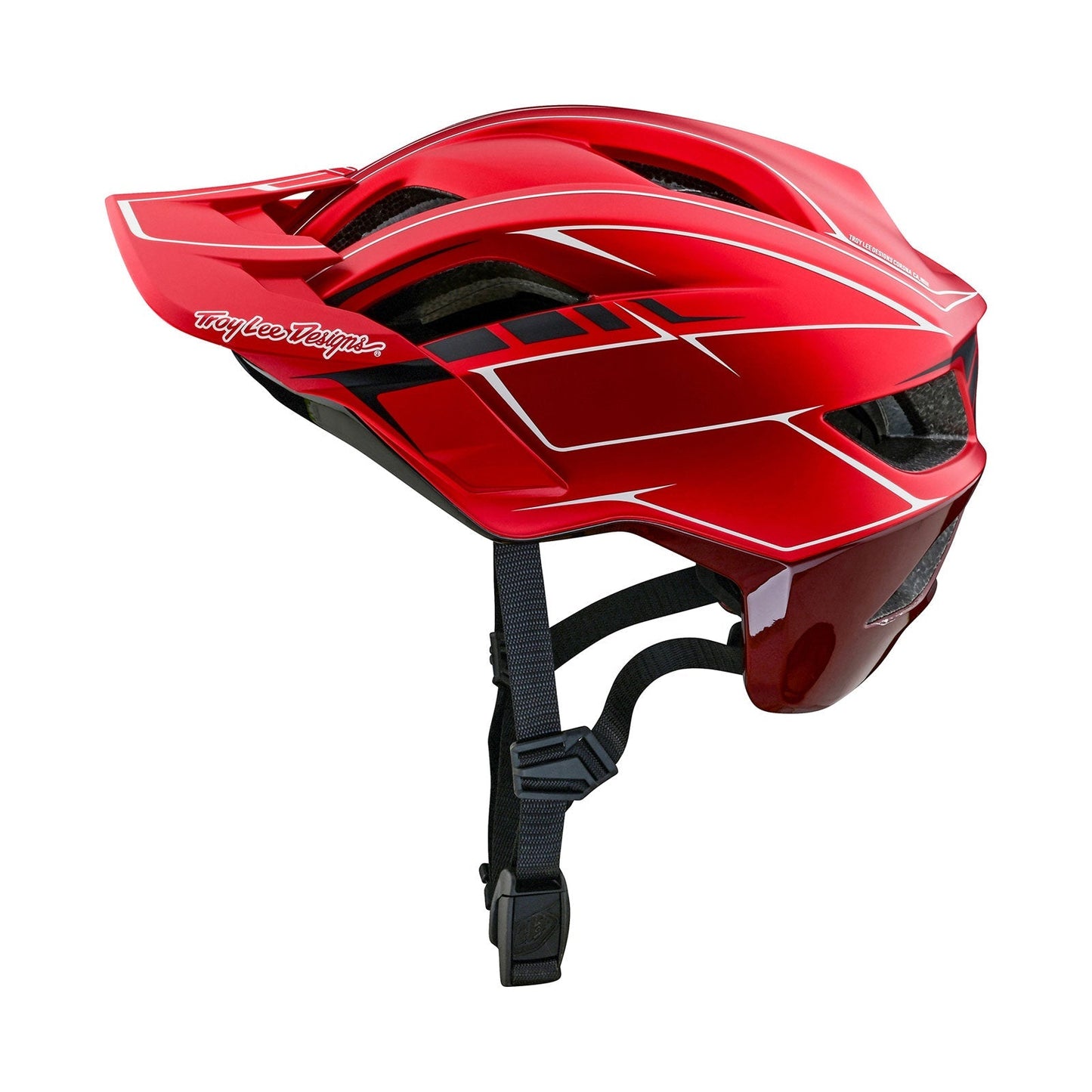 Flowline SE Helmet W/MIPS Pinstripe Red