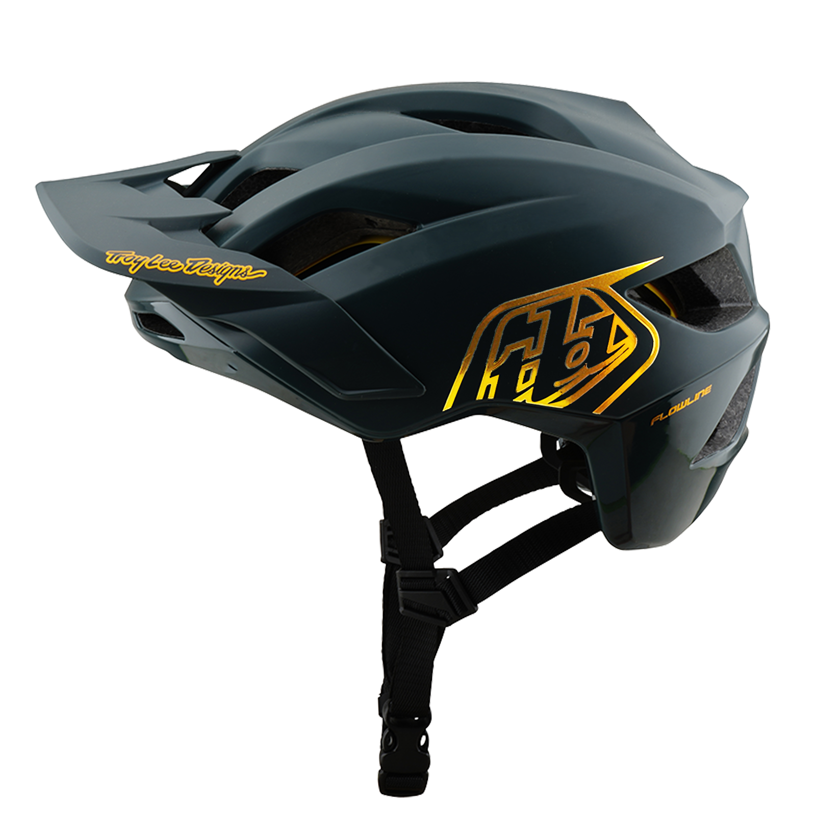 fahrrad helm gold Kinder Flowline Helm mit MIPS Punkt Grau/Gold – Troy Lee Designs EU