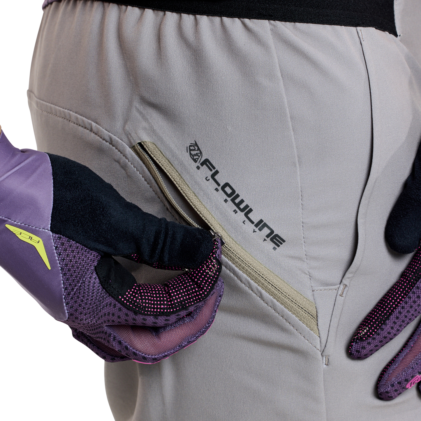 TLD Flowline Superlyte Shorts, Mono Holzbraun