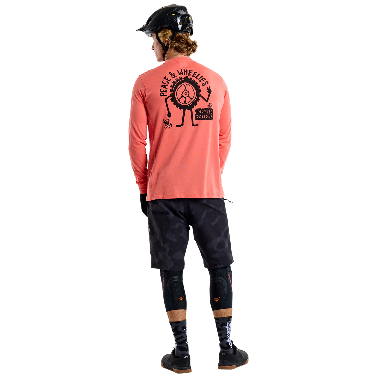 TLD Skyline Fahr-Langarm-T-Shirt P&W, Melone