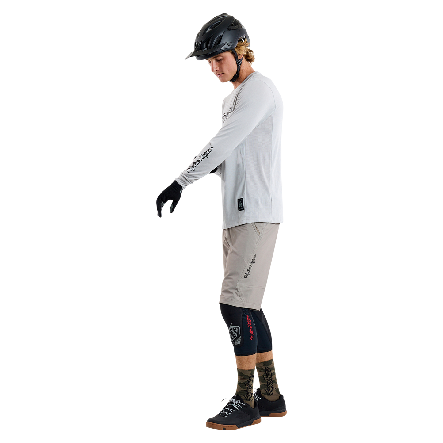 TLD Skyline Fahr-Langarm-T-Shirt Signature, Dunstgrau