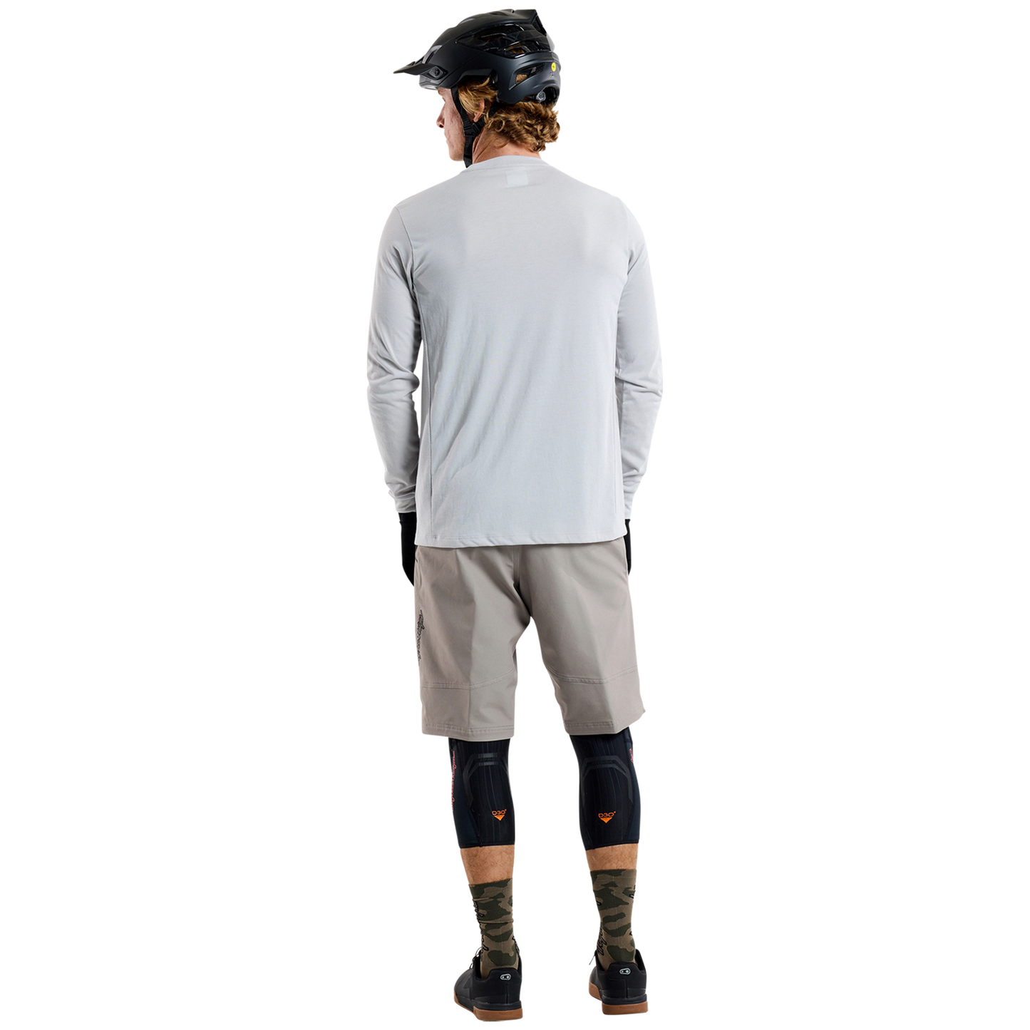TLD Skyline Fahr-Langarm-T-Shirt Signature, Dunstgrau