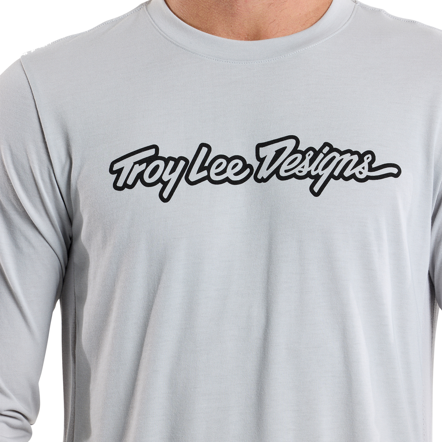 TLD Skyline Fahr-Langarm-T-Shirt Signature, Dunstgrau