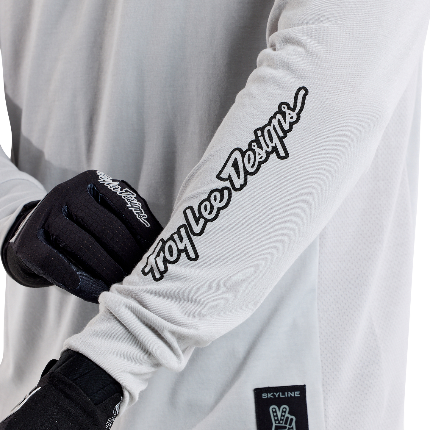 TLD Skyline Fahr-Langarm-T-Shirt Signature, Dunstgrau