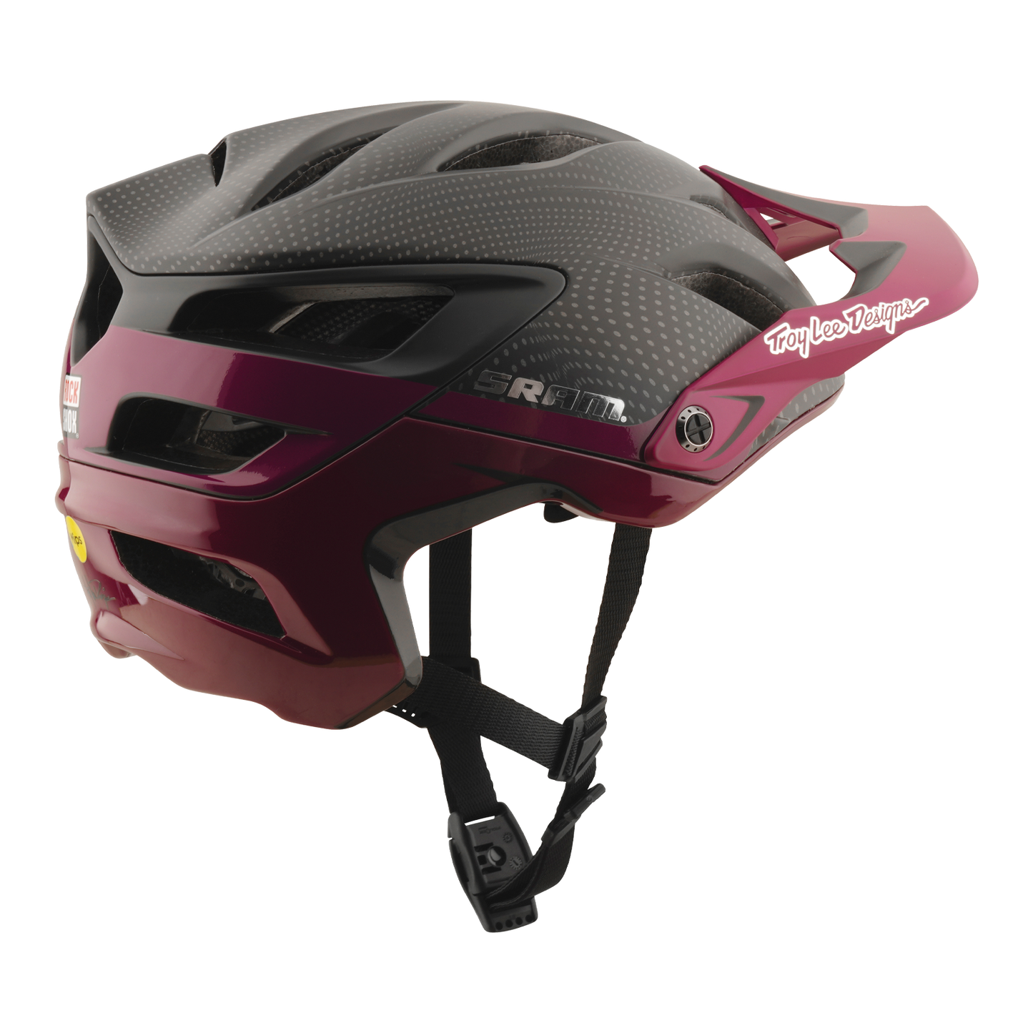TLD A3 Helm mit MIPS Troy Lee Designs X SRAM Radioscape Black/Berry