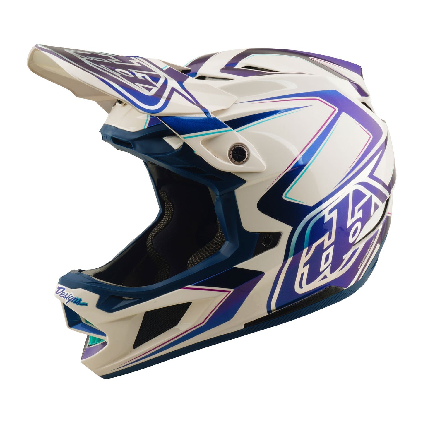 D4 Composite Helmet Flared White / Indigo