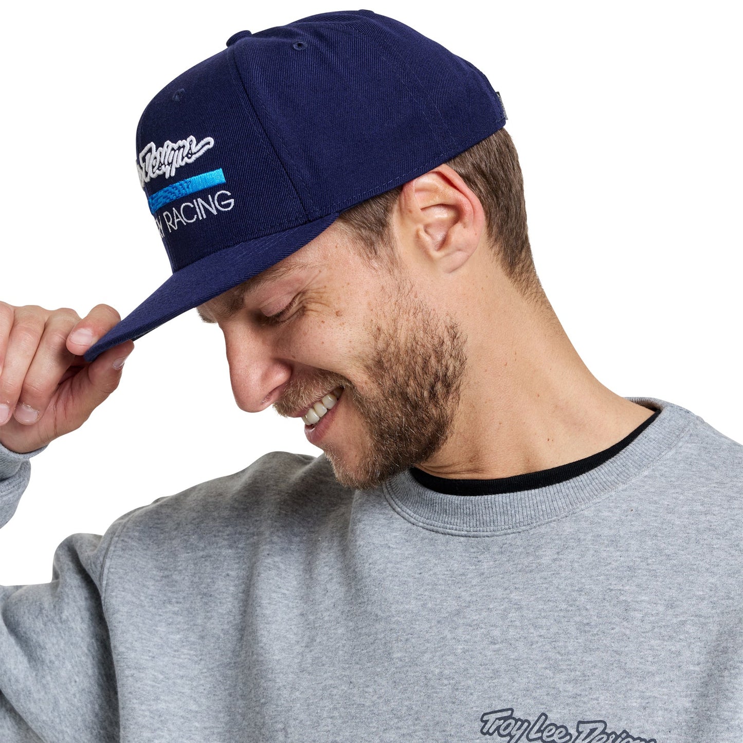 Flat Bill Snapback Troy Lee Designs Factory Racing Navy / Blue