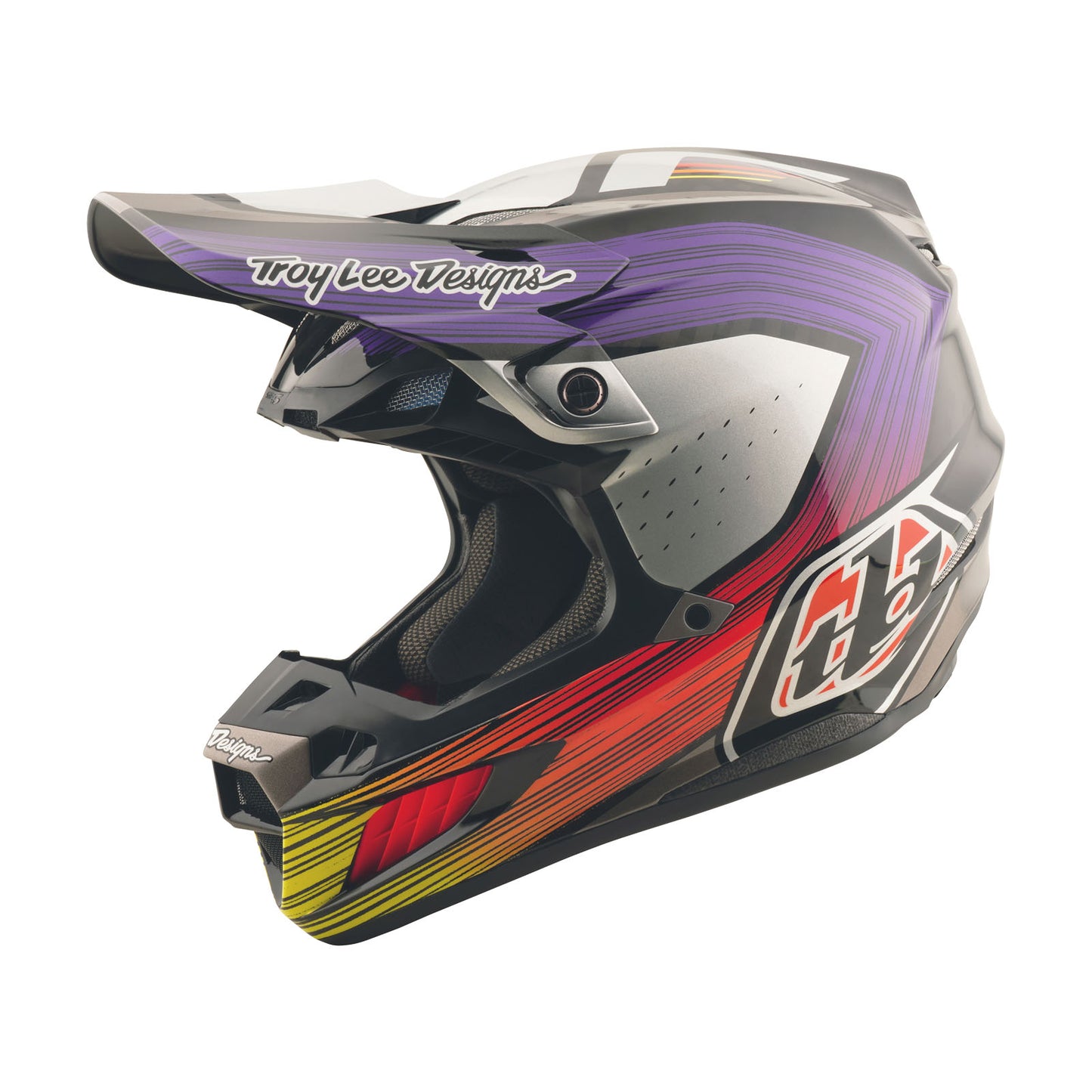 SE5 Carbon Helm mit MIPS Stripes Schwarz/Lila