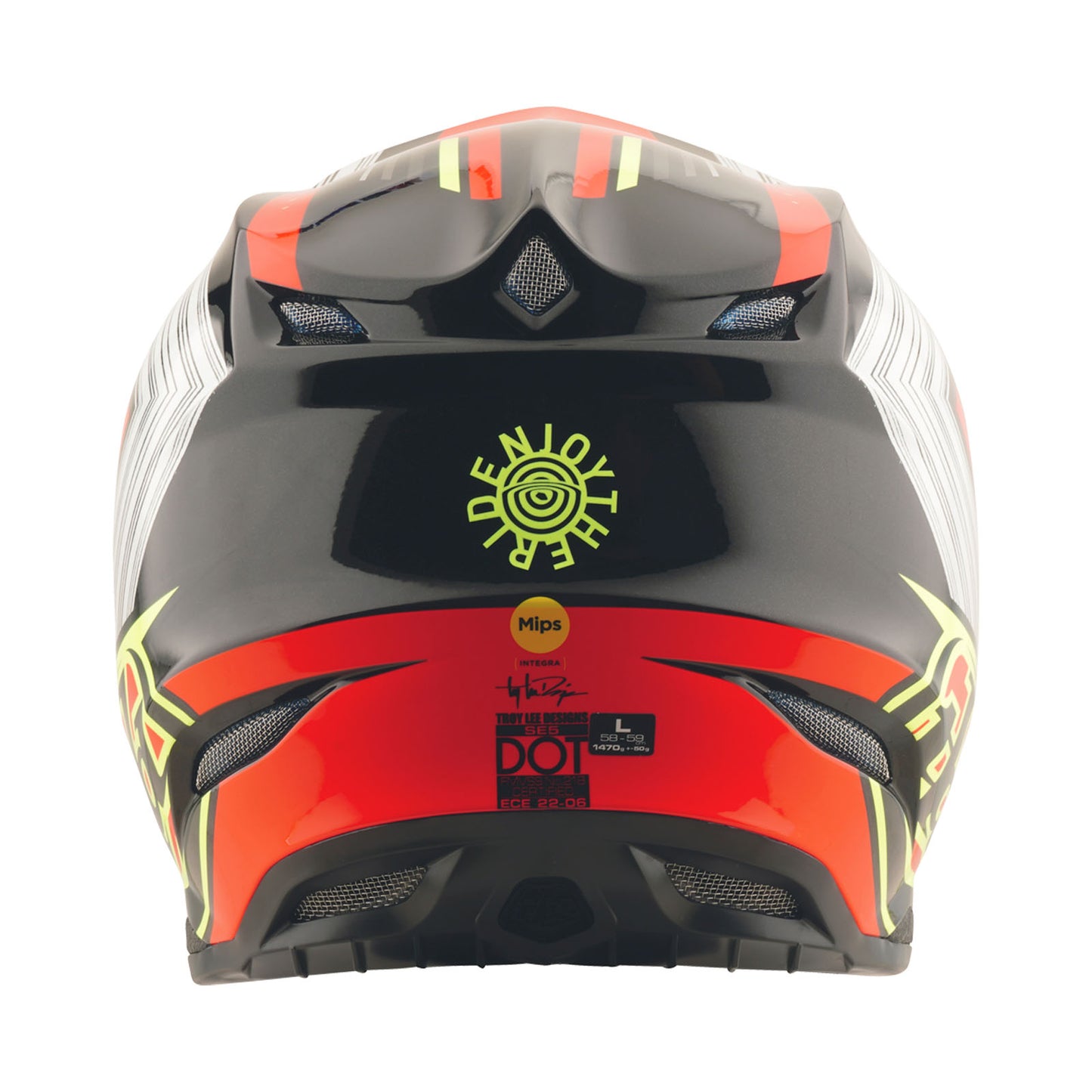 SE5 Composite Helm mit MIPS Streifen Schwarz/Infra Rot
