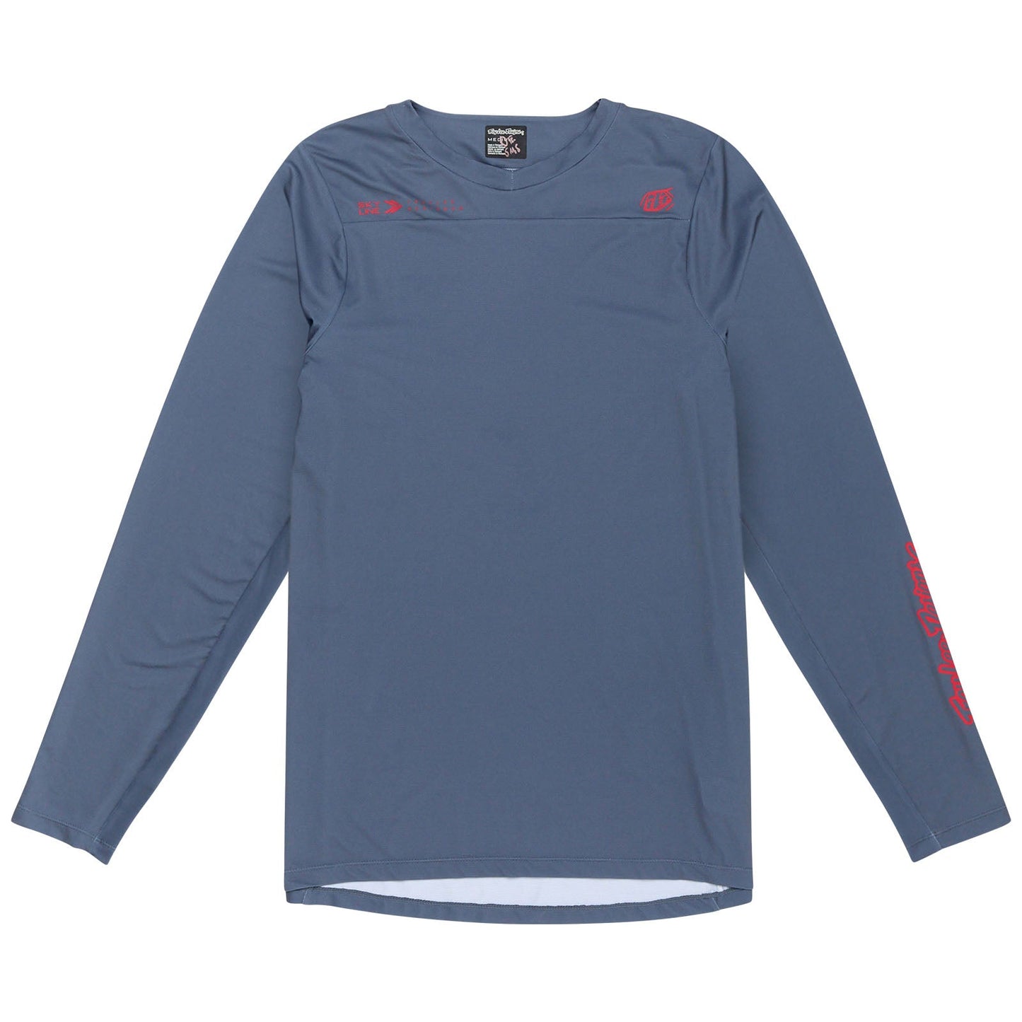 TLD Skyline Langarm-Trikot Mono, Stahlblau