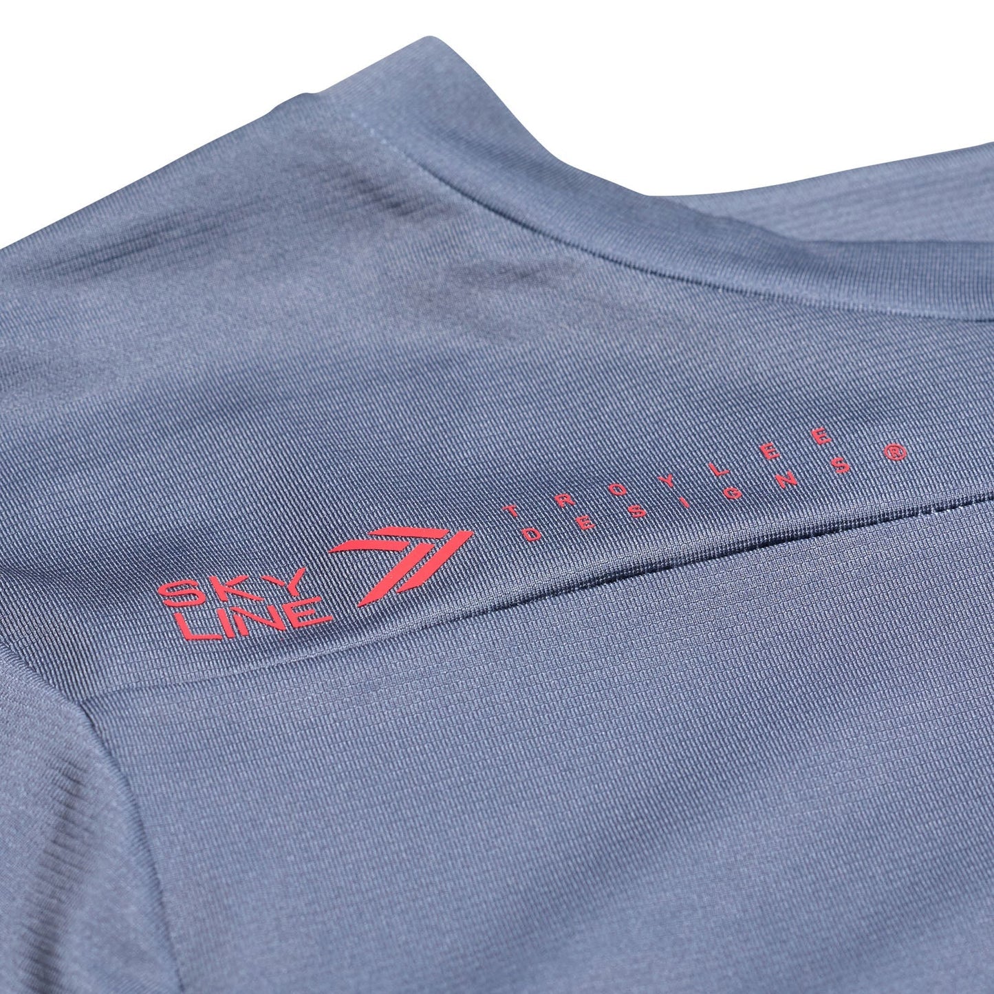 TLD Skyline Langarm-Trikot Mono, Stahlblau