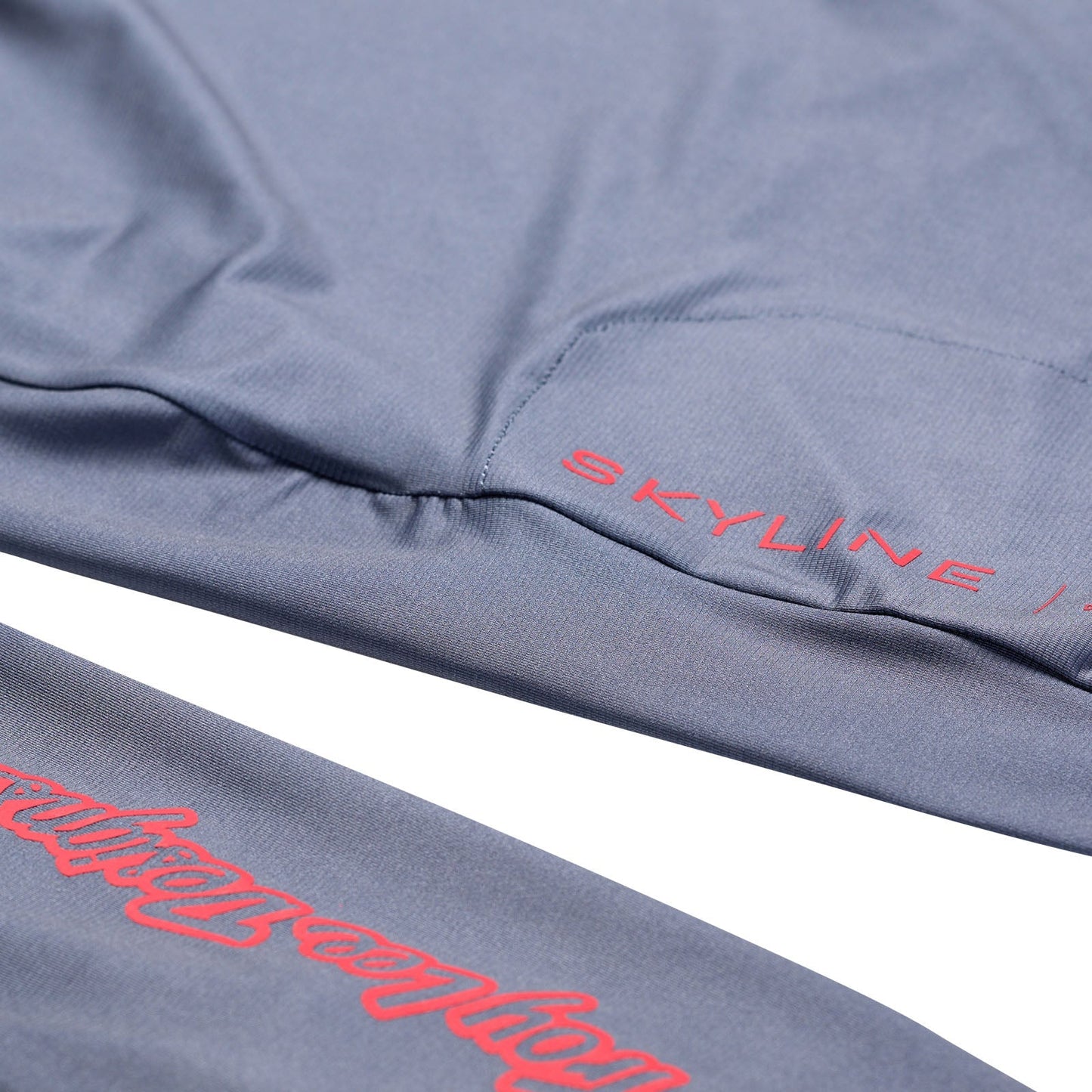 TLD Skyline Langarm-Trikot Mono, Stahlblau