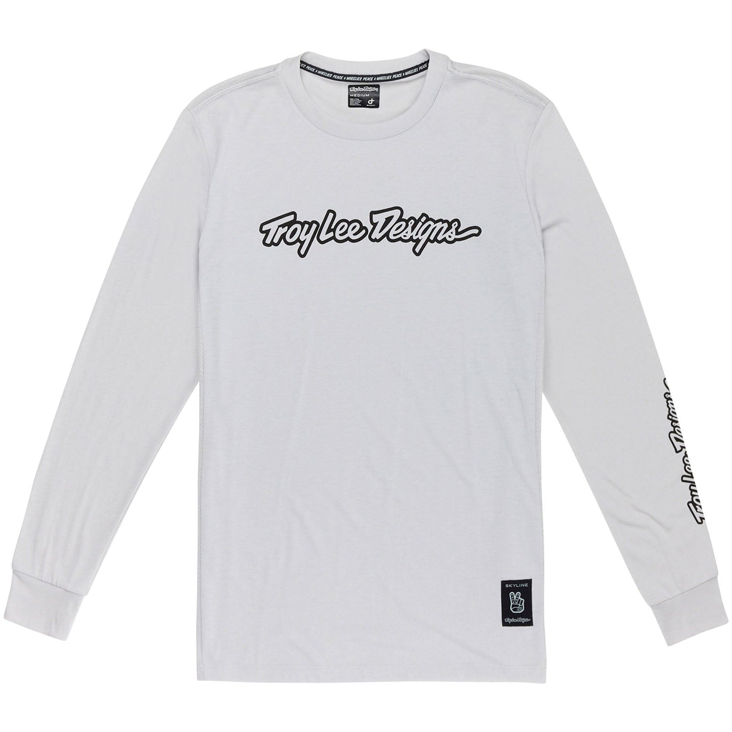 TLD Skyline Fahr-Langarm-T-Shirt Signature, Dunstgrau