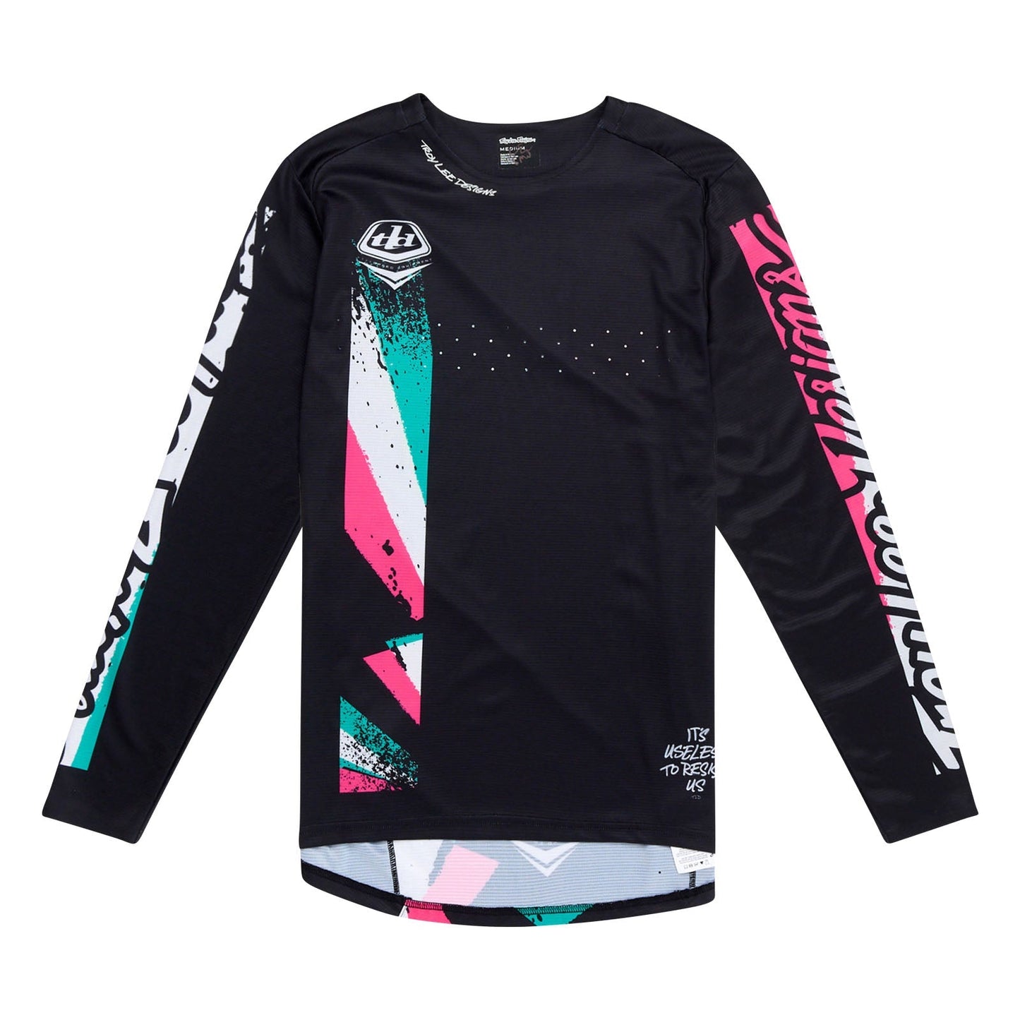 TLD Sprint-Trikot Full Pull, Schwarz