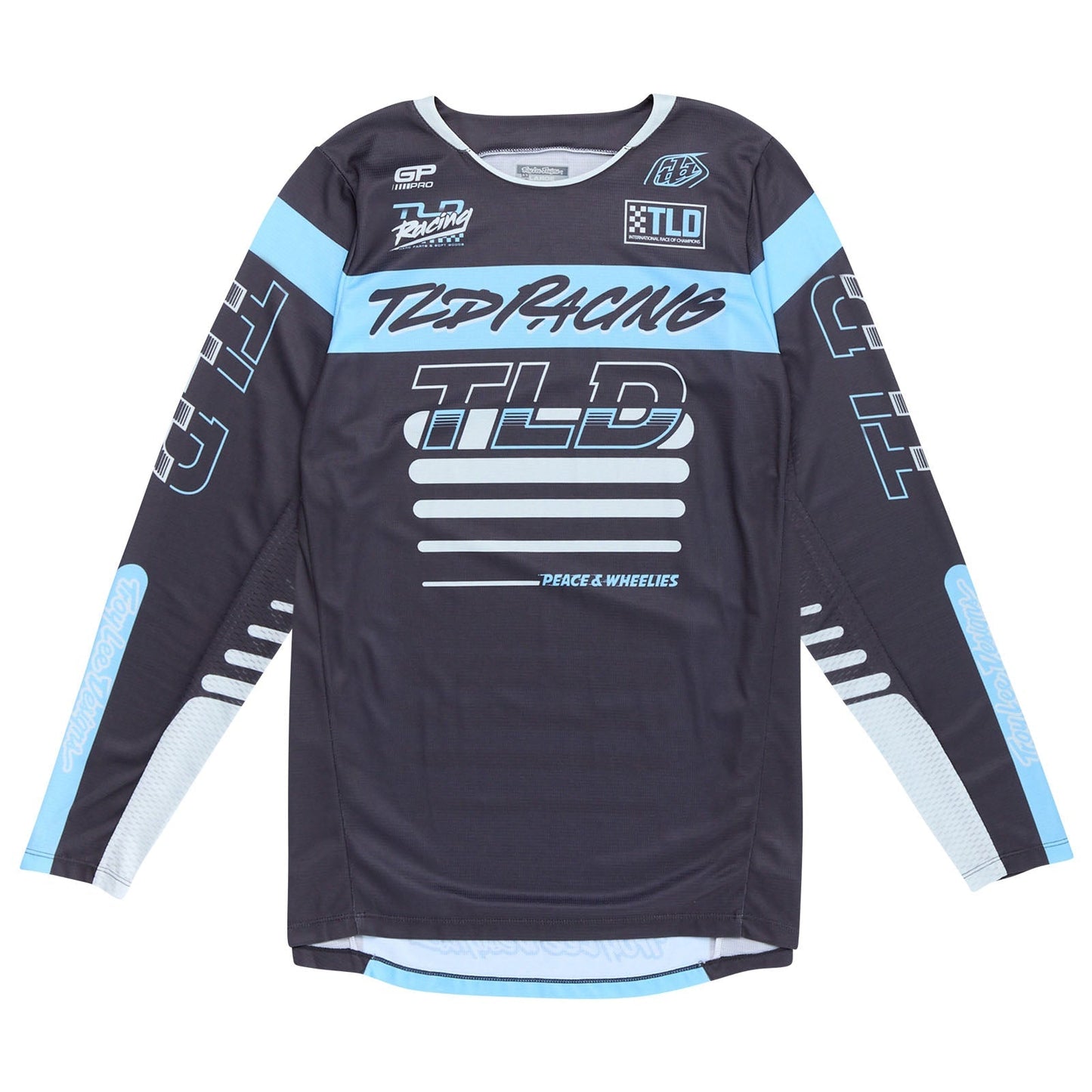 TLD GP Pro-Trikot Fünfzig-50, Anthrazit/Rauchgrau