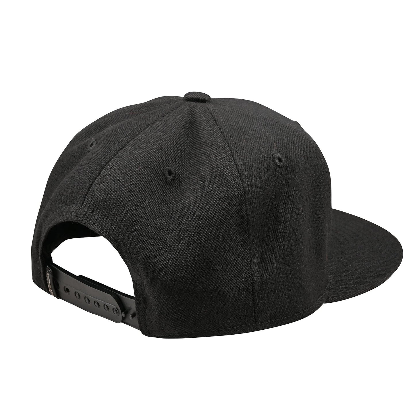 TLD Signature-Mütze mit Snapback-Verschluss und flachem Schirm, Schwarz