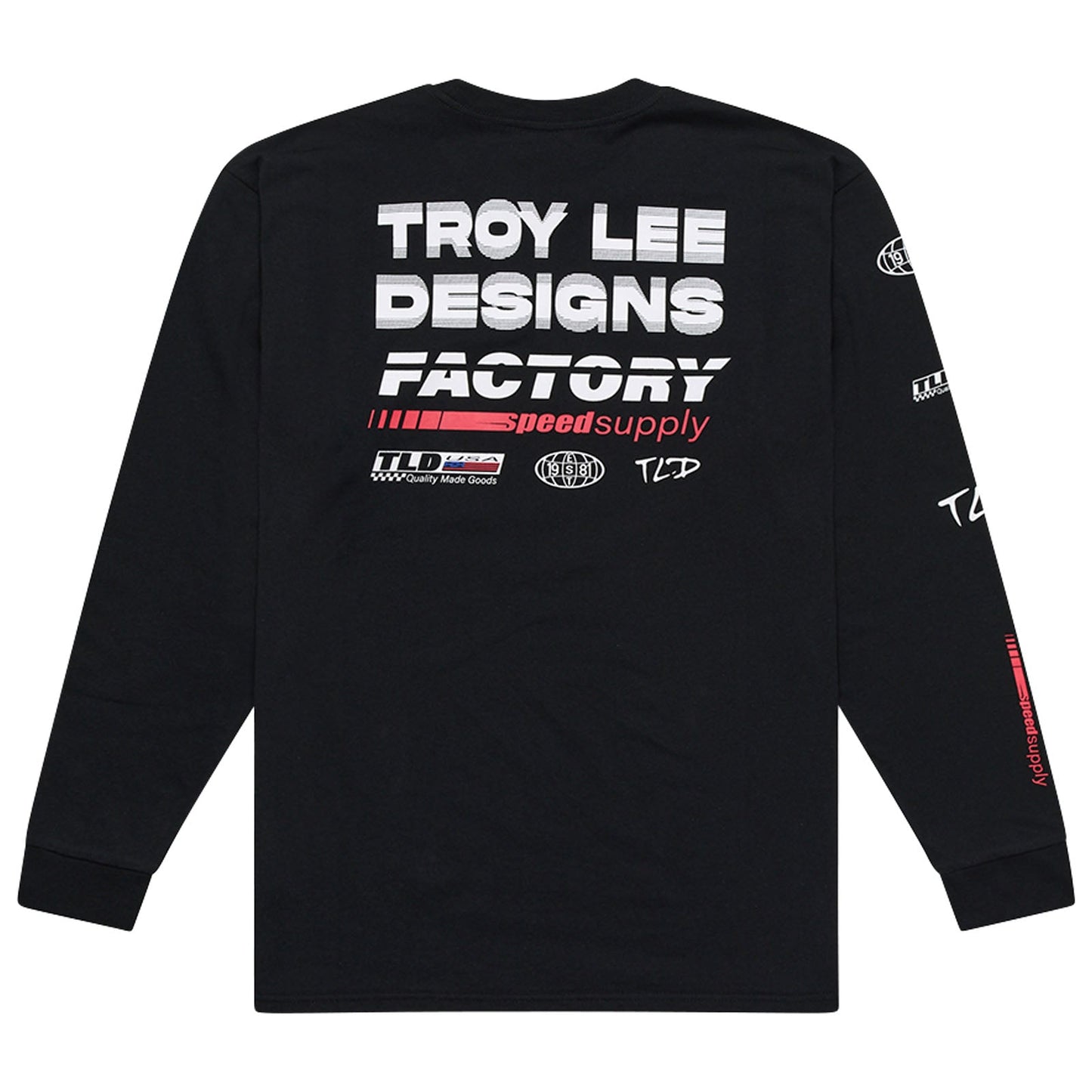 TLD Factory-Langarm-T‑Shirt, Schwarz