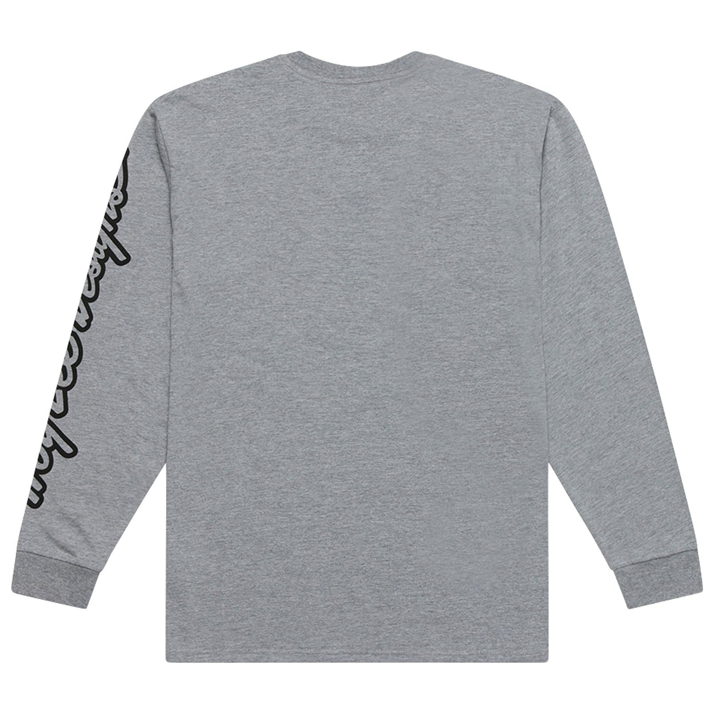TLD Signature-Langarm-T‑Shirt, Grey Heather