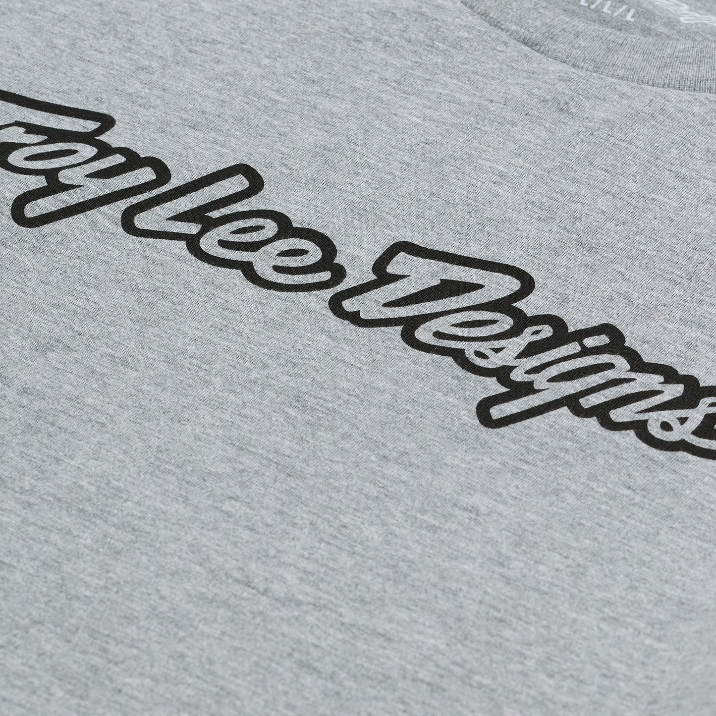 TLD Signature-Langarm-T‑Shirt, Grey Heather