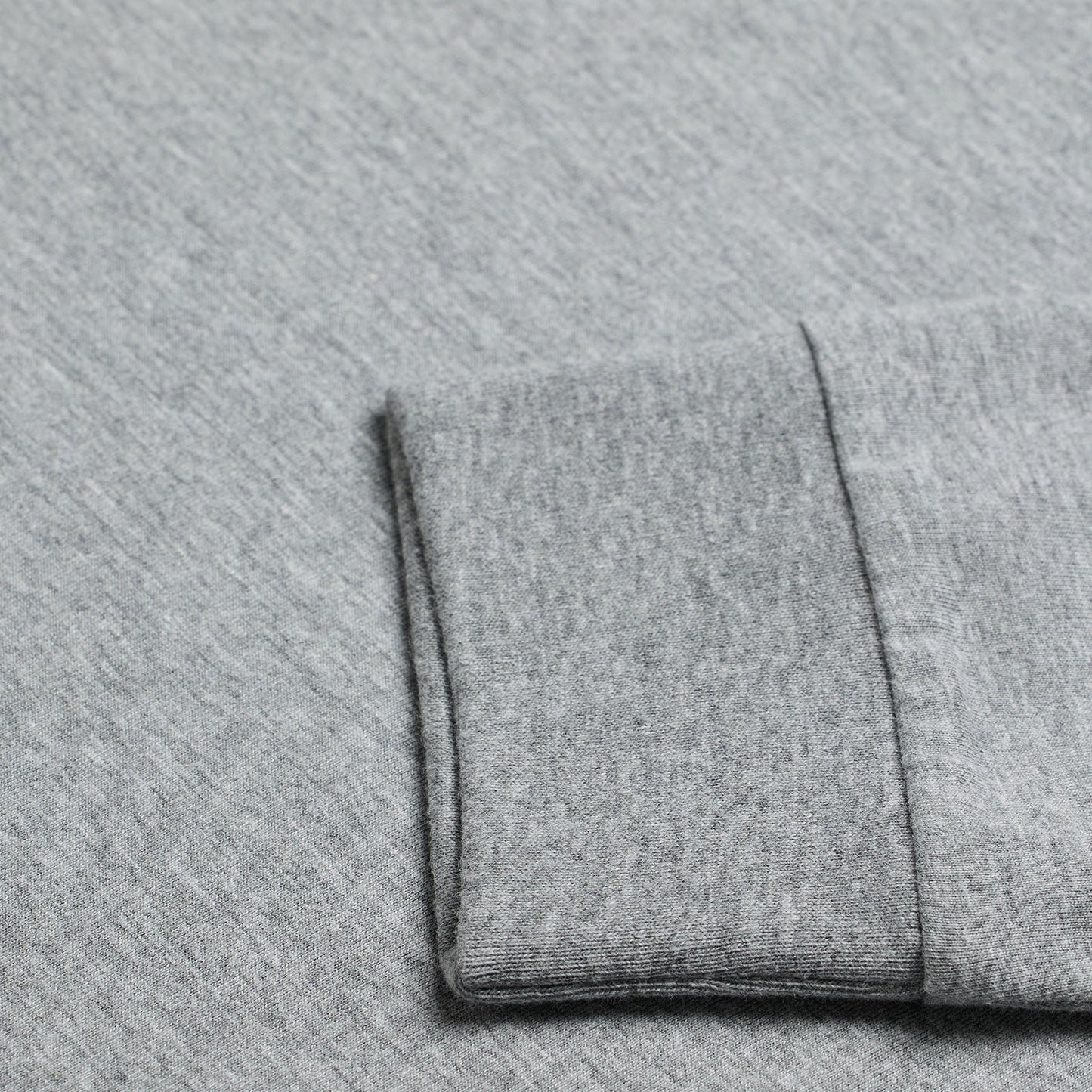 TLD Signature-Langarm-T‑Shirt, Grey Heather
