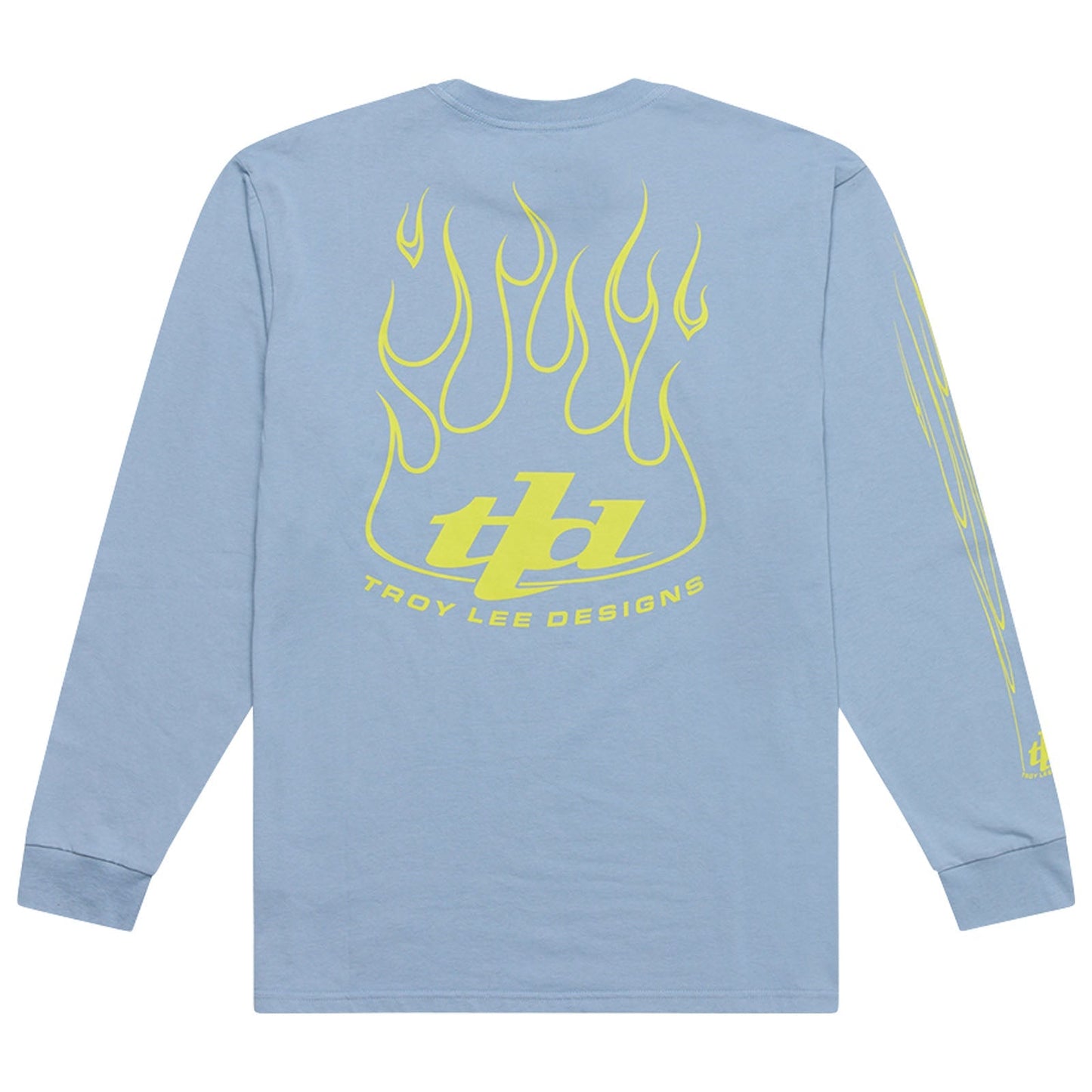 TLD Torched-Langarm-T‑Shirt, Smoke Blue