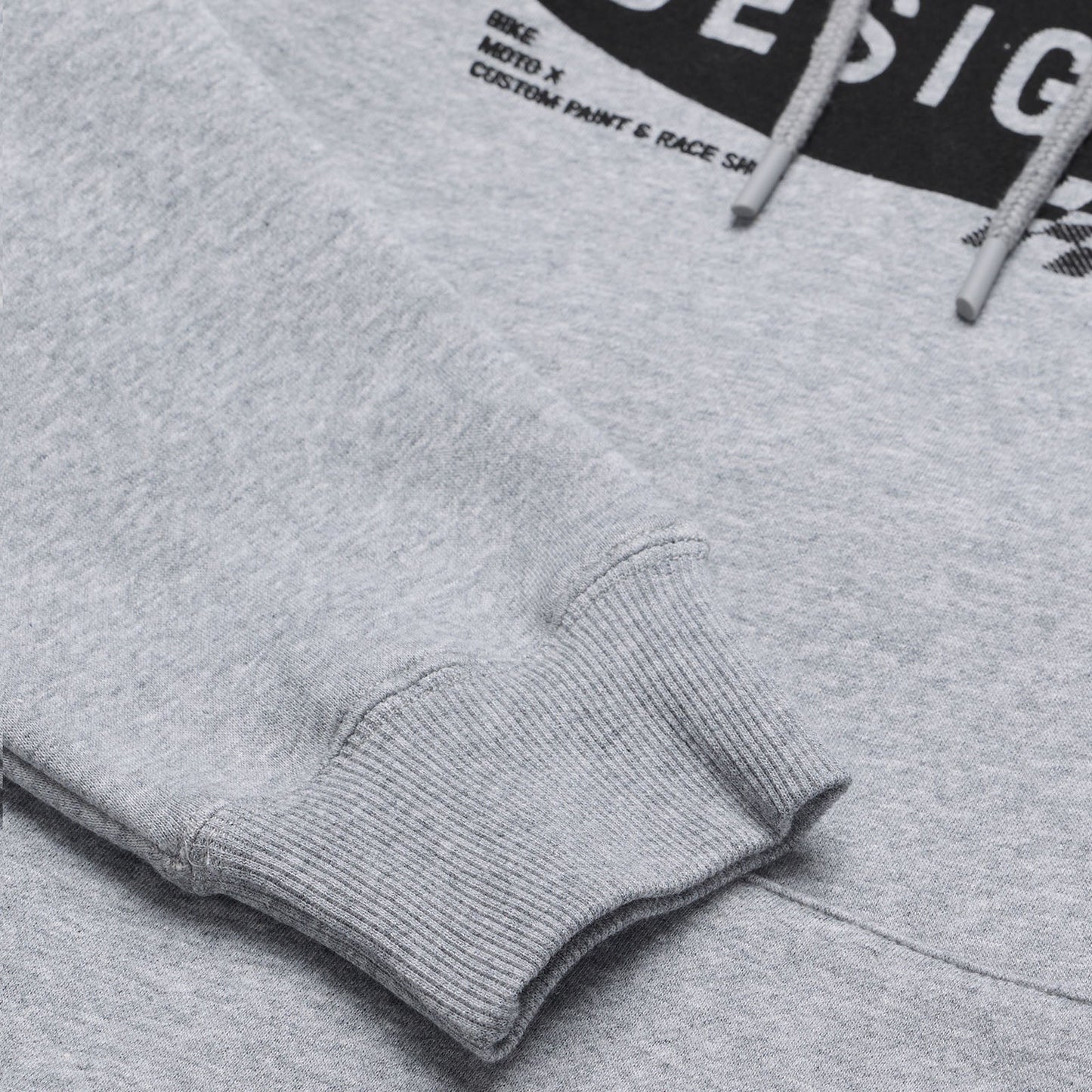 TLD Stamp-Hoodie, Grey Heather