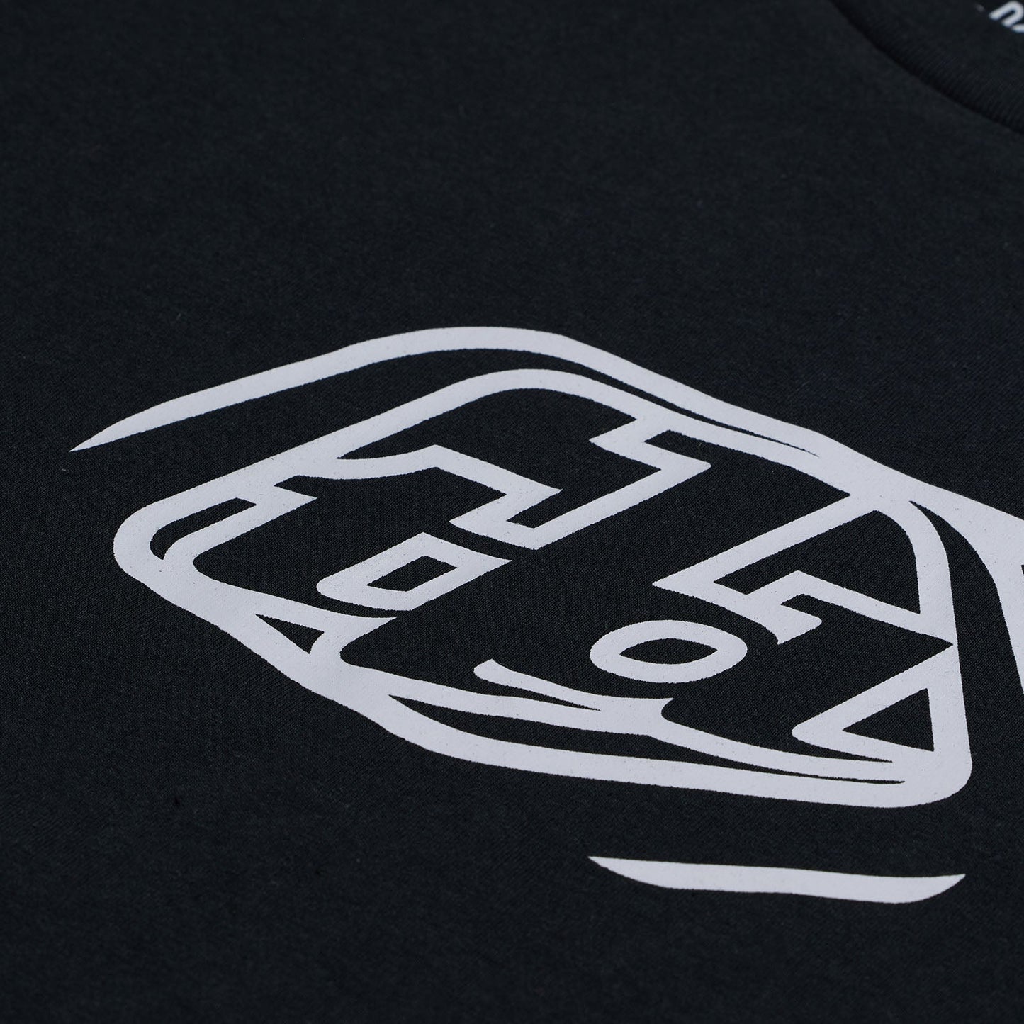 TLD Badge-Kurzarm-T‑Shirt, Schwarz