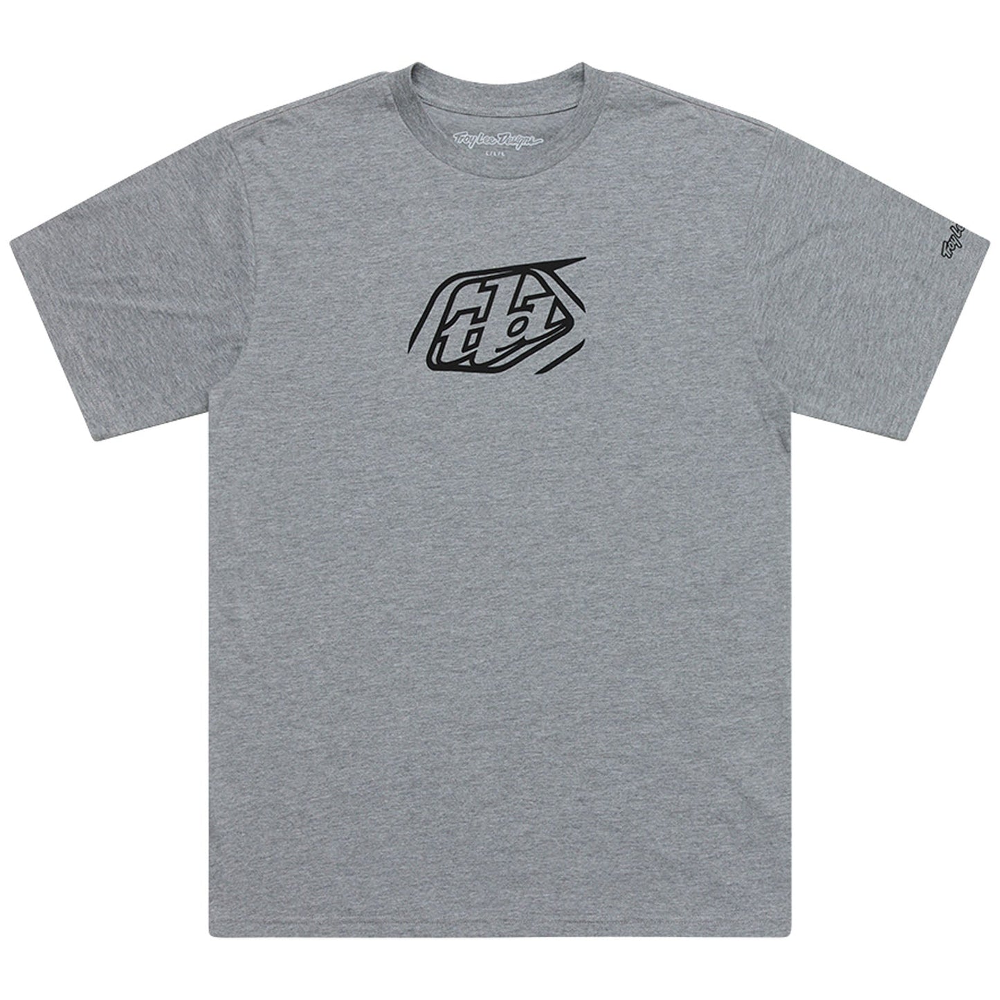 TLD Badge-Kurzarm-T‑Shirt, Grey Heather