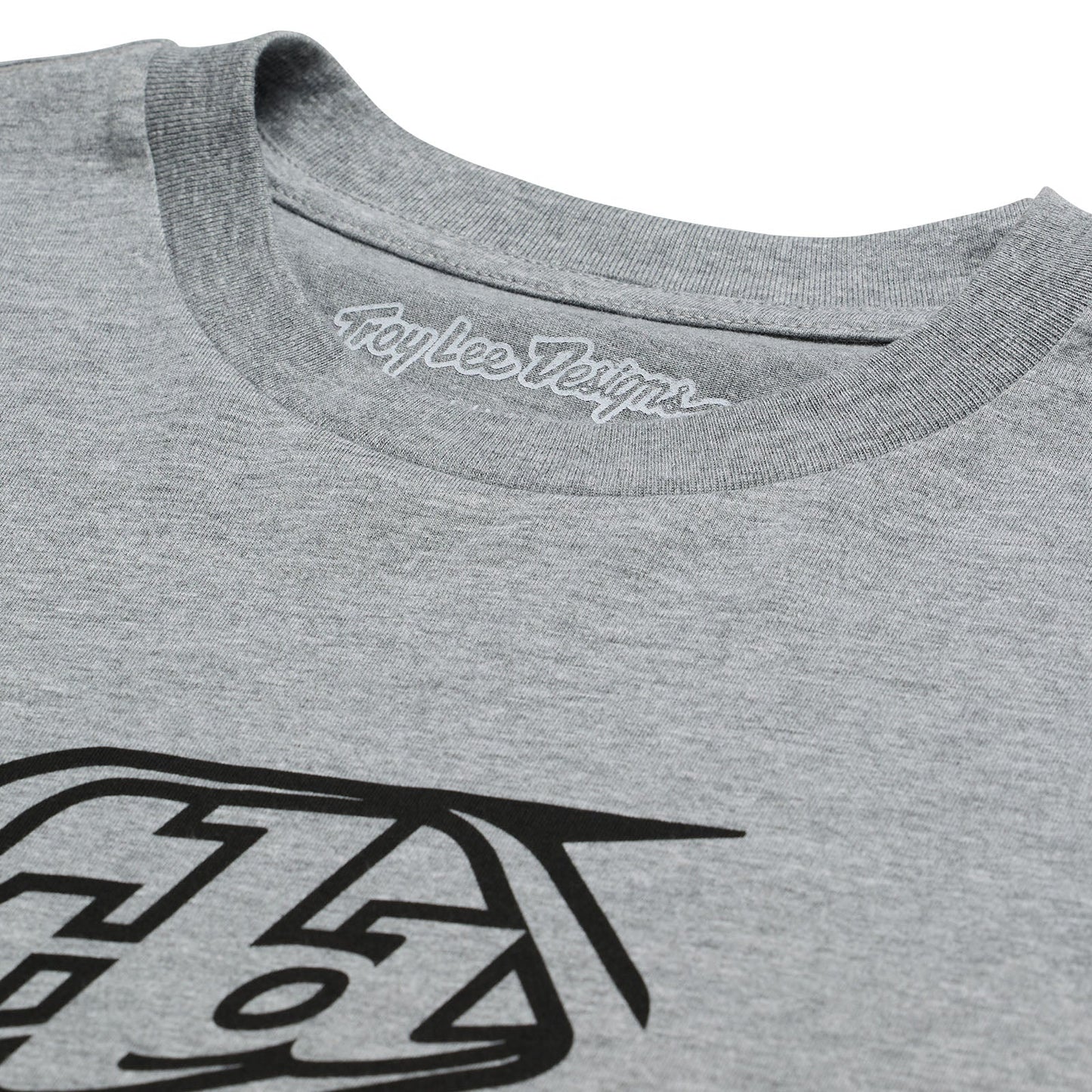 TLD Badge-Kurzarm-T‑Shirt, Grey Heather