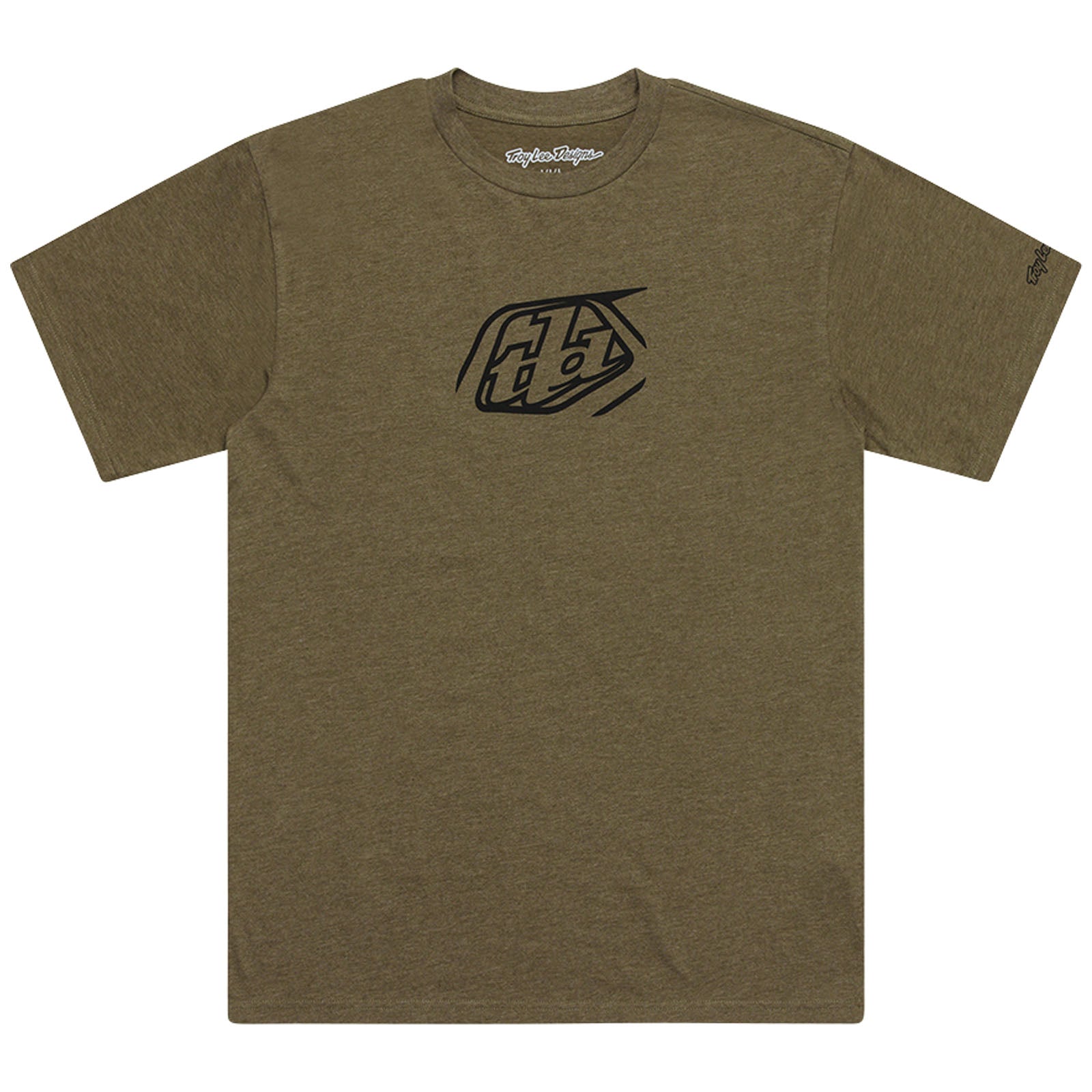 TLD Short Sleeve Tee Badge Olive Heather