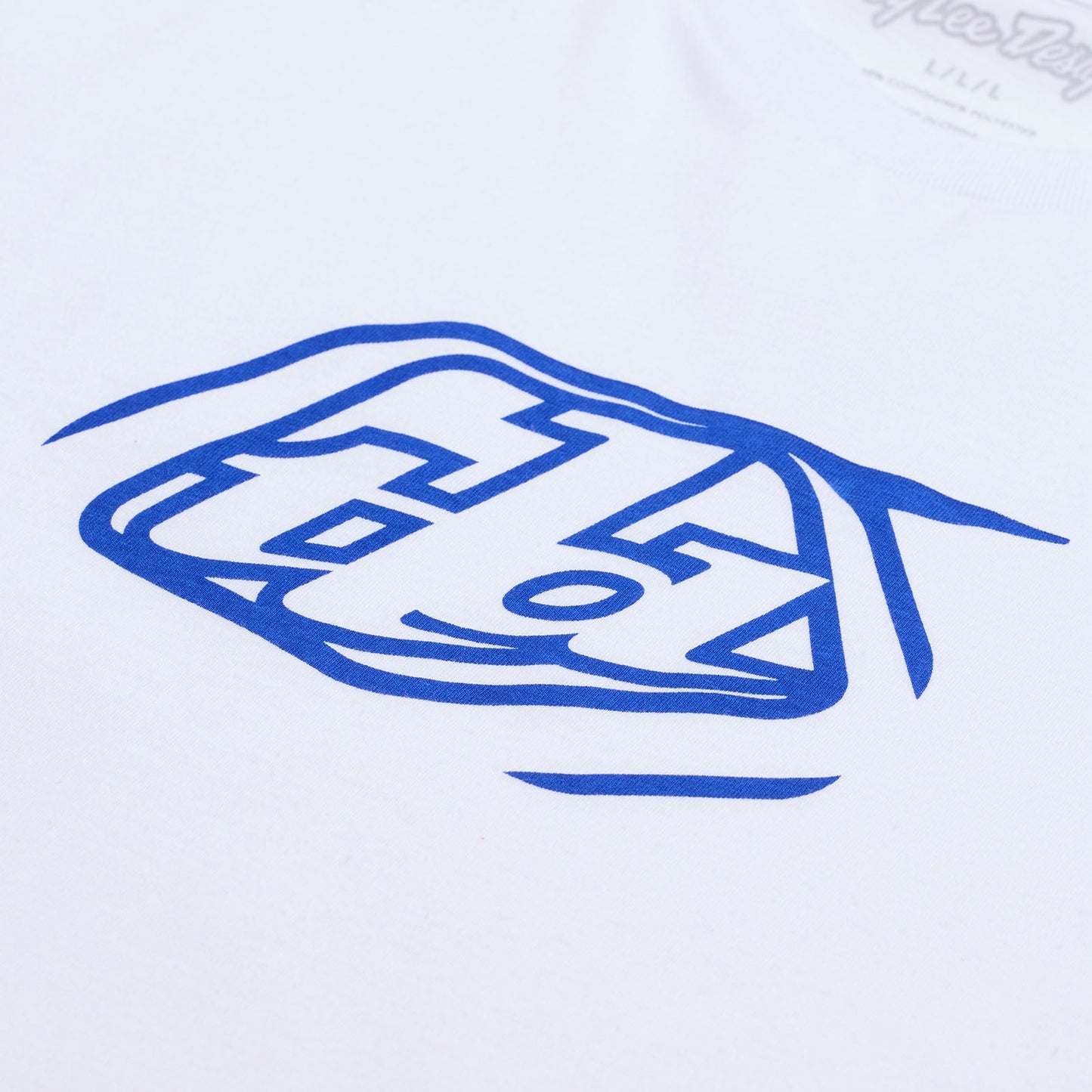 TLD Kurzarm-T-Shirt Badge, weiß