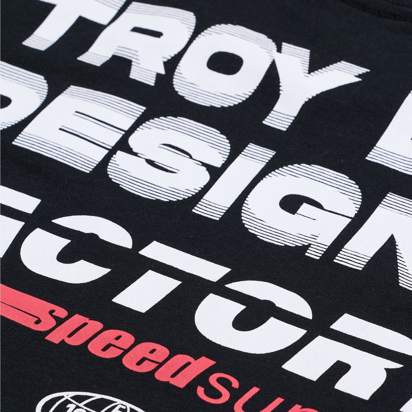 TLD Factory-Kurzarm-T‑Shirt, Schwarz