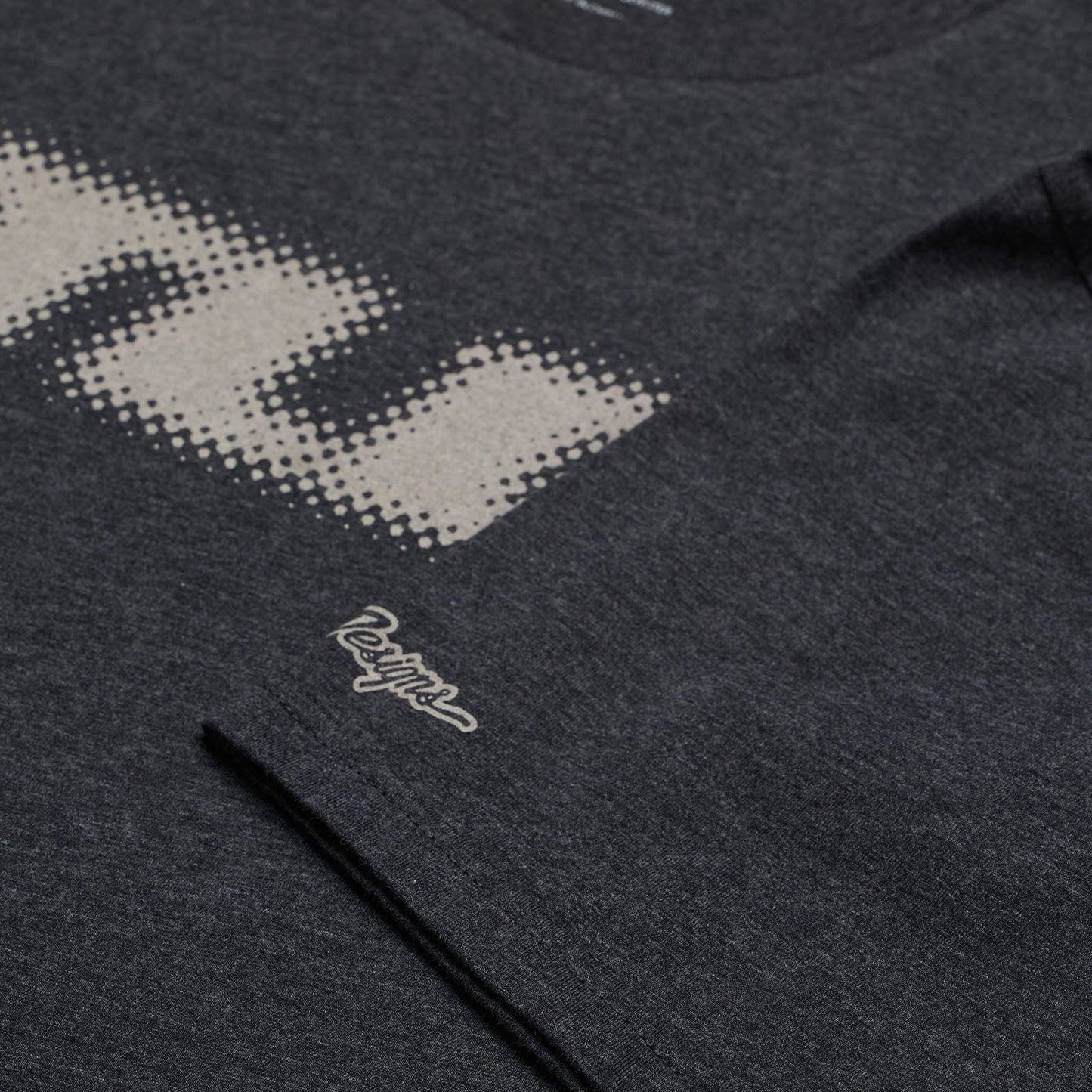 TLD Fade Out-Kurzarm-T‑Shirt, Black Heather