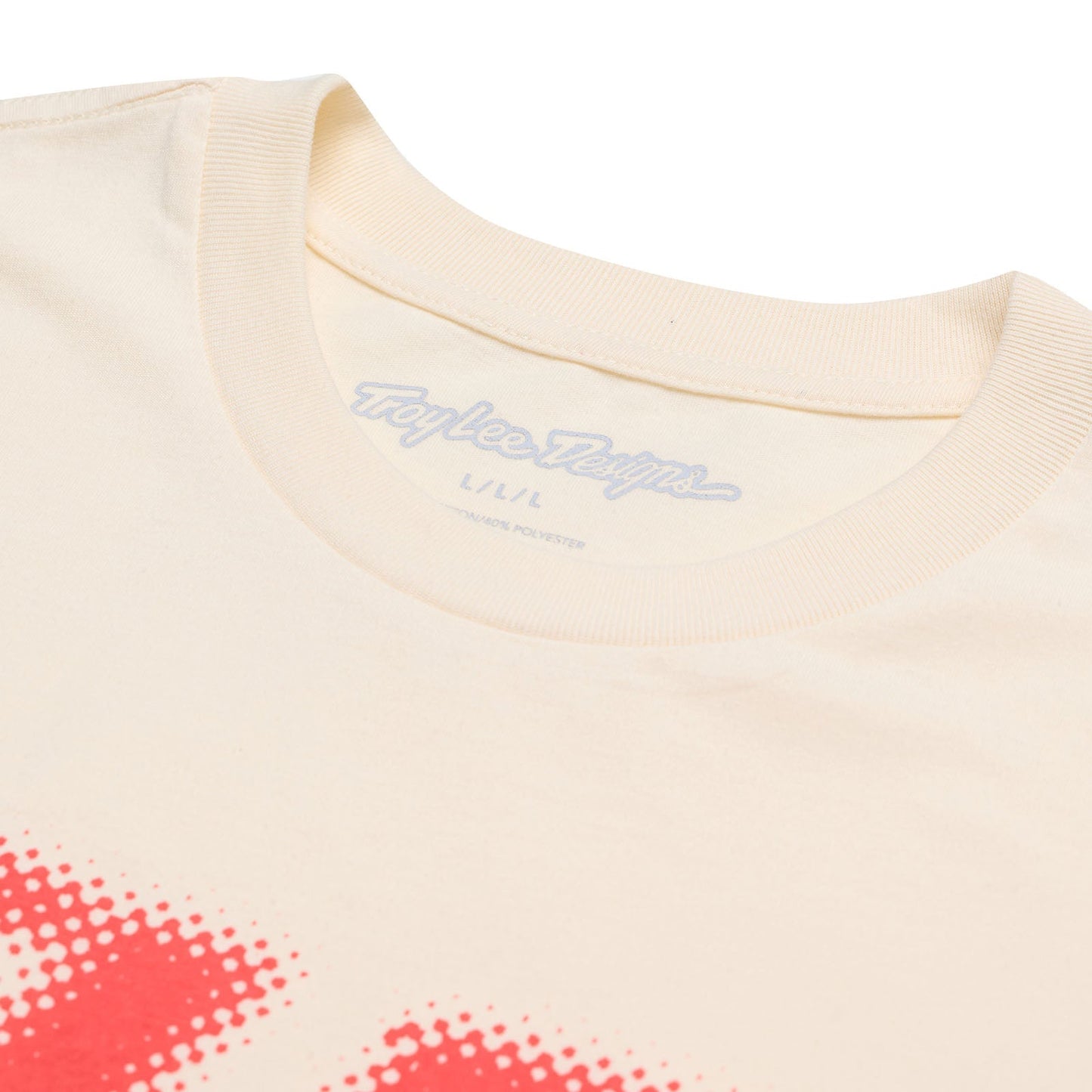 TLD Fade Out-Kurzarm-T‑Shirt, Vintage White