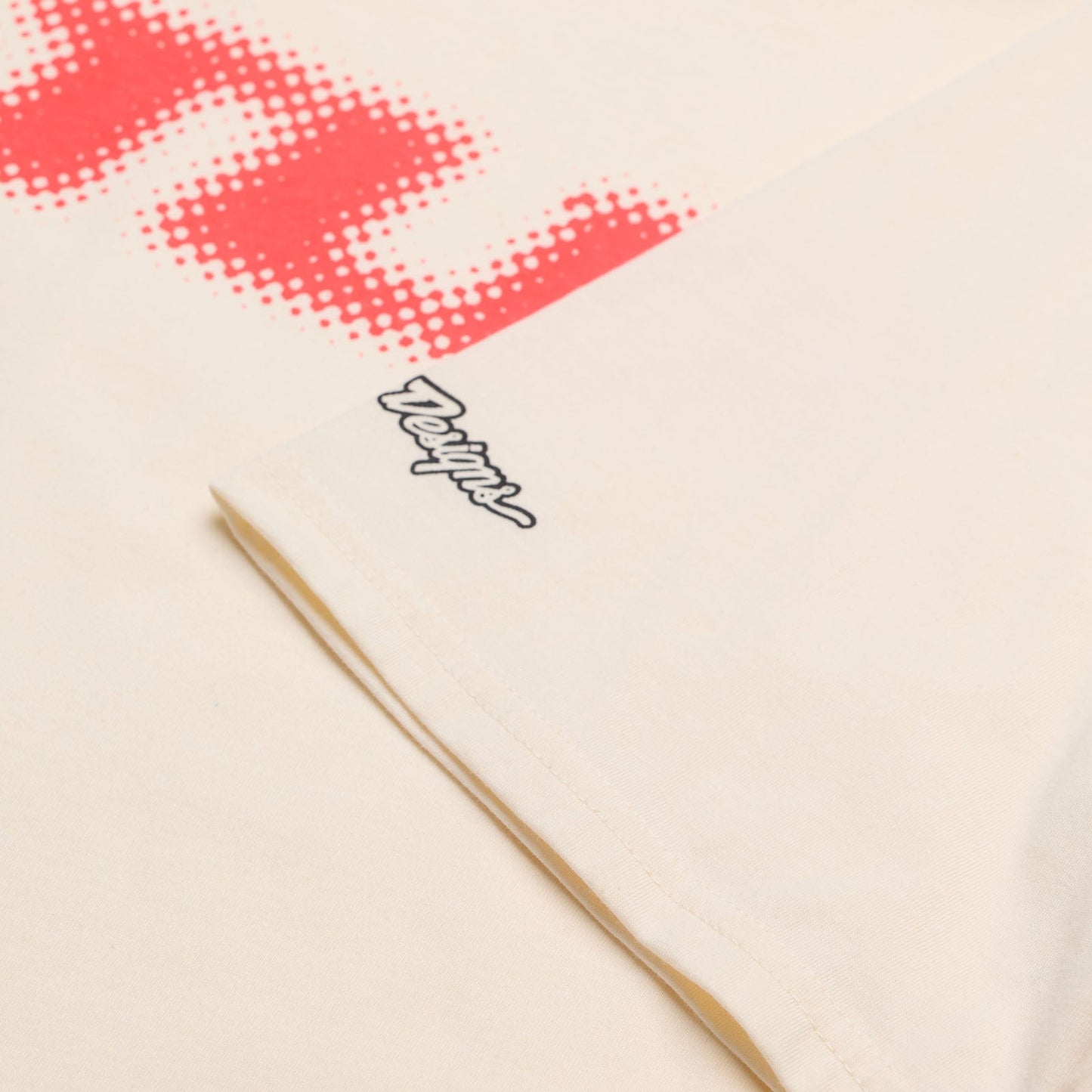 TLD Fade Out-Kurzarm-T‑Shirt, Vintage White